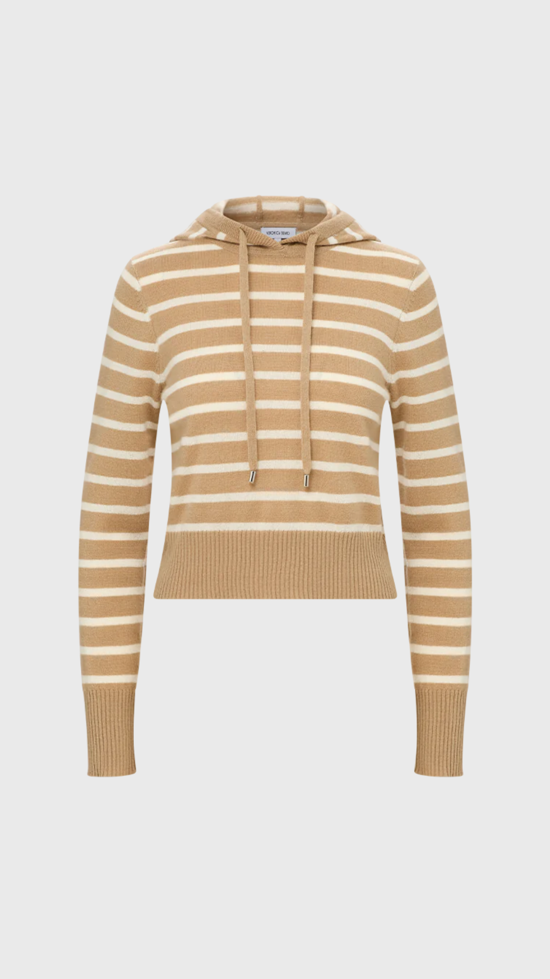 Veronica Beard Adrian Cashmere Hoodie in Sand Ivory