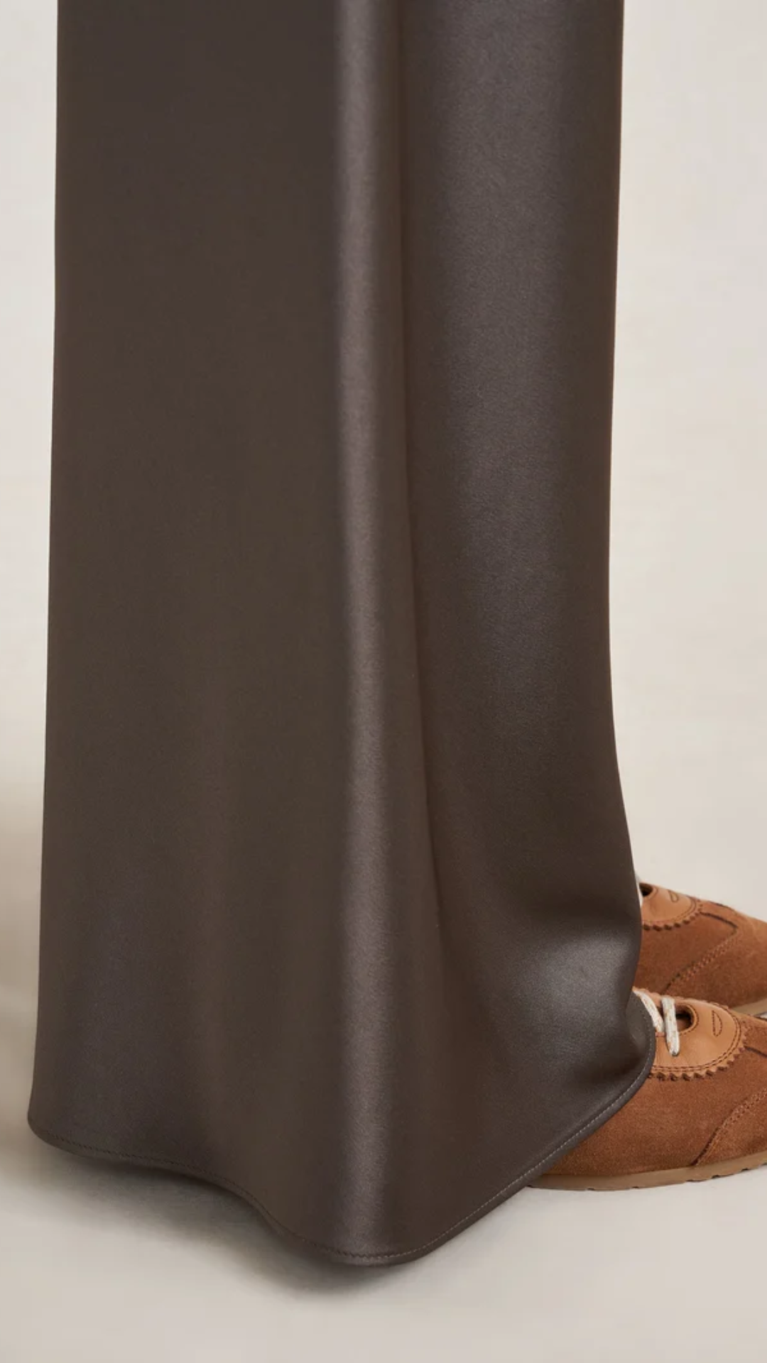 La Ligne Satin Colby Pant in Taupe