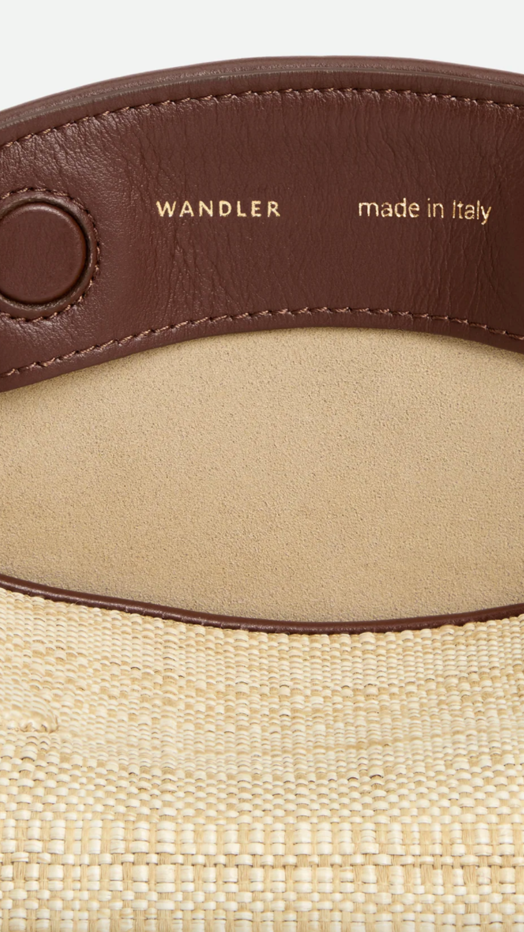 Wandler Penelope Slouch Bag Raffia in Beige Raffia