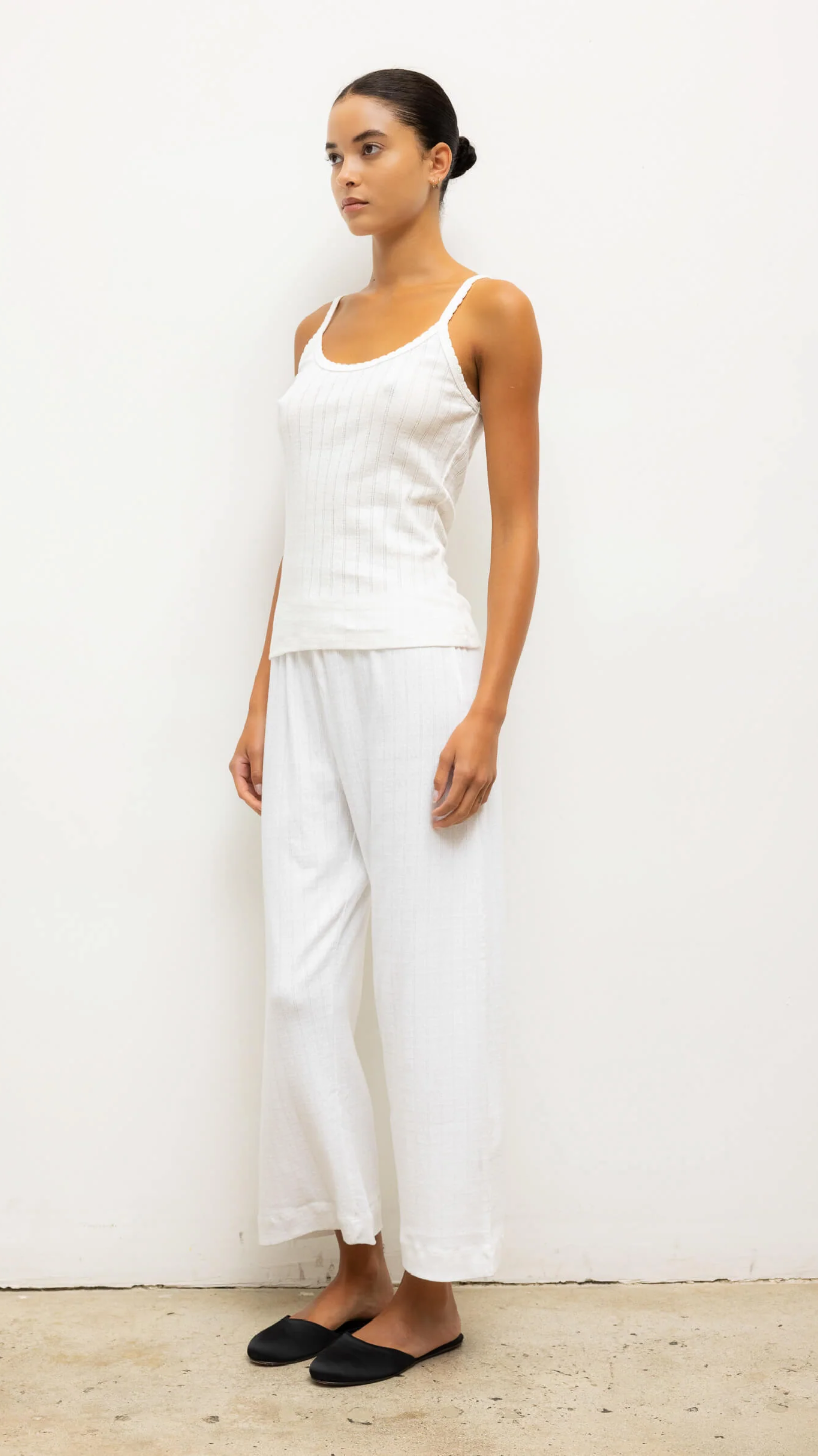 LESET Pointelle Classic Tank Top
