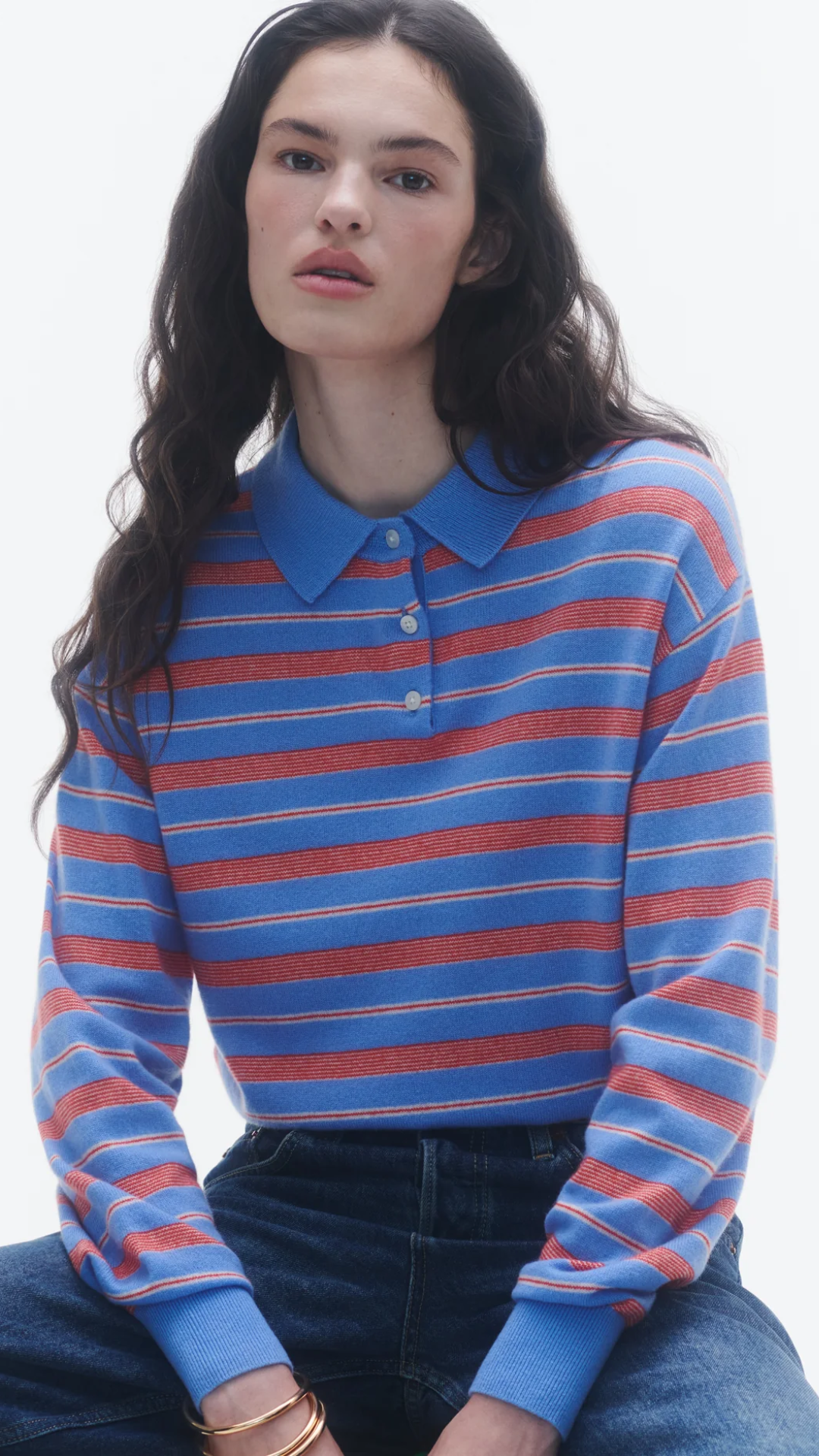 Guest in Residence Collegiate Stripe Polo