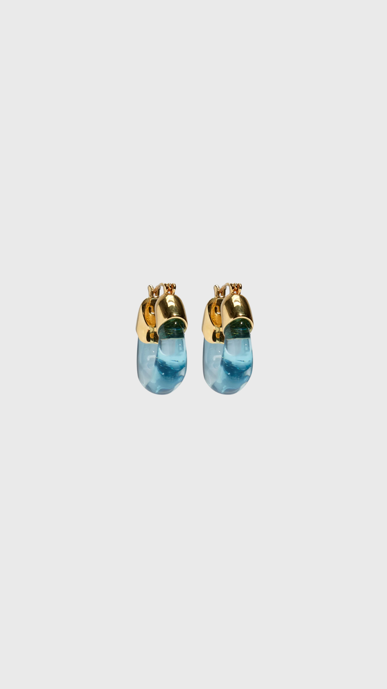 Lizzie Fortunato Mini Organic Hoops in Lagoon