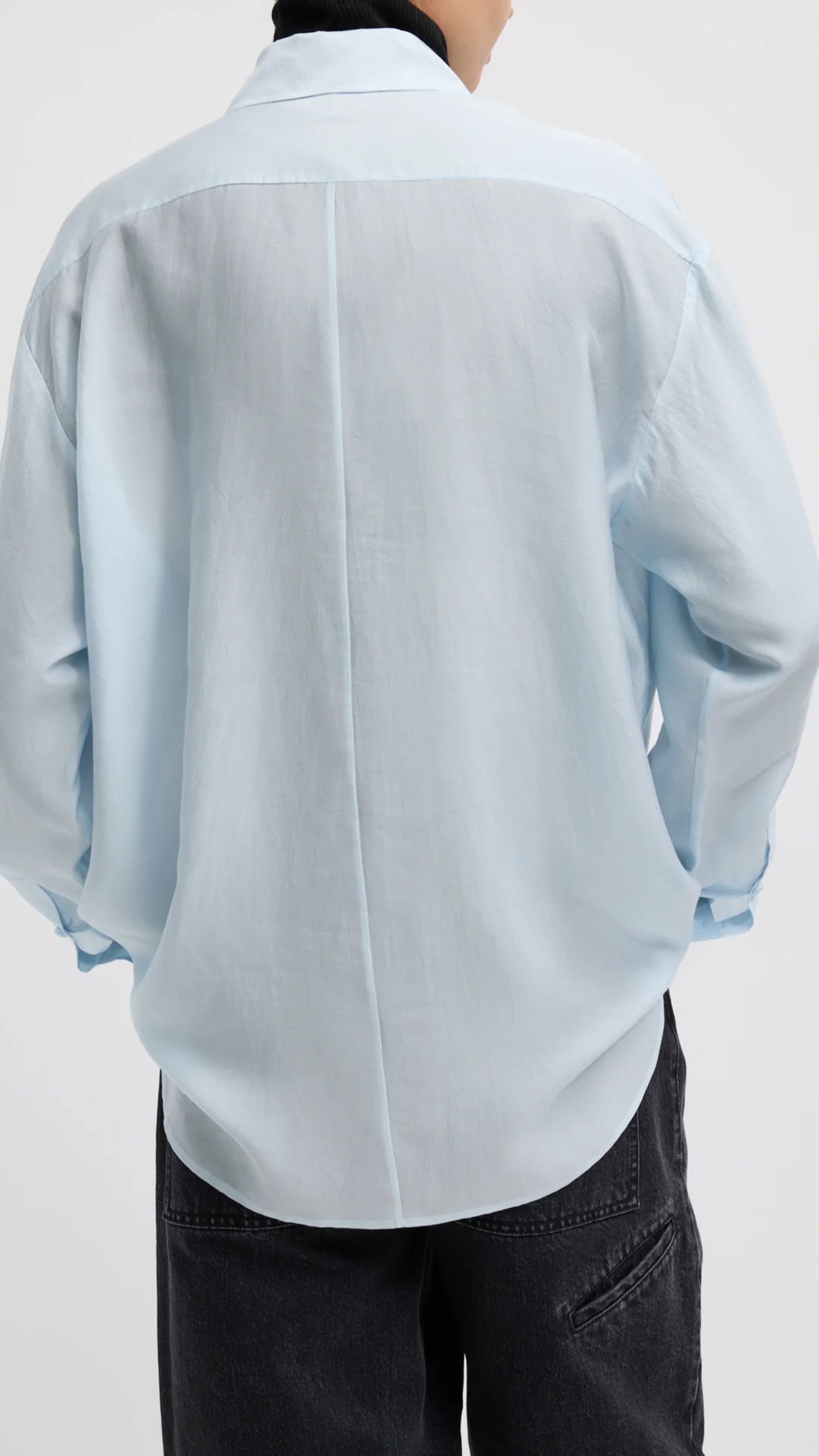 Tibi Silk Voile Easy Pintucked Shirt