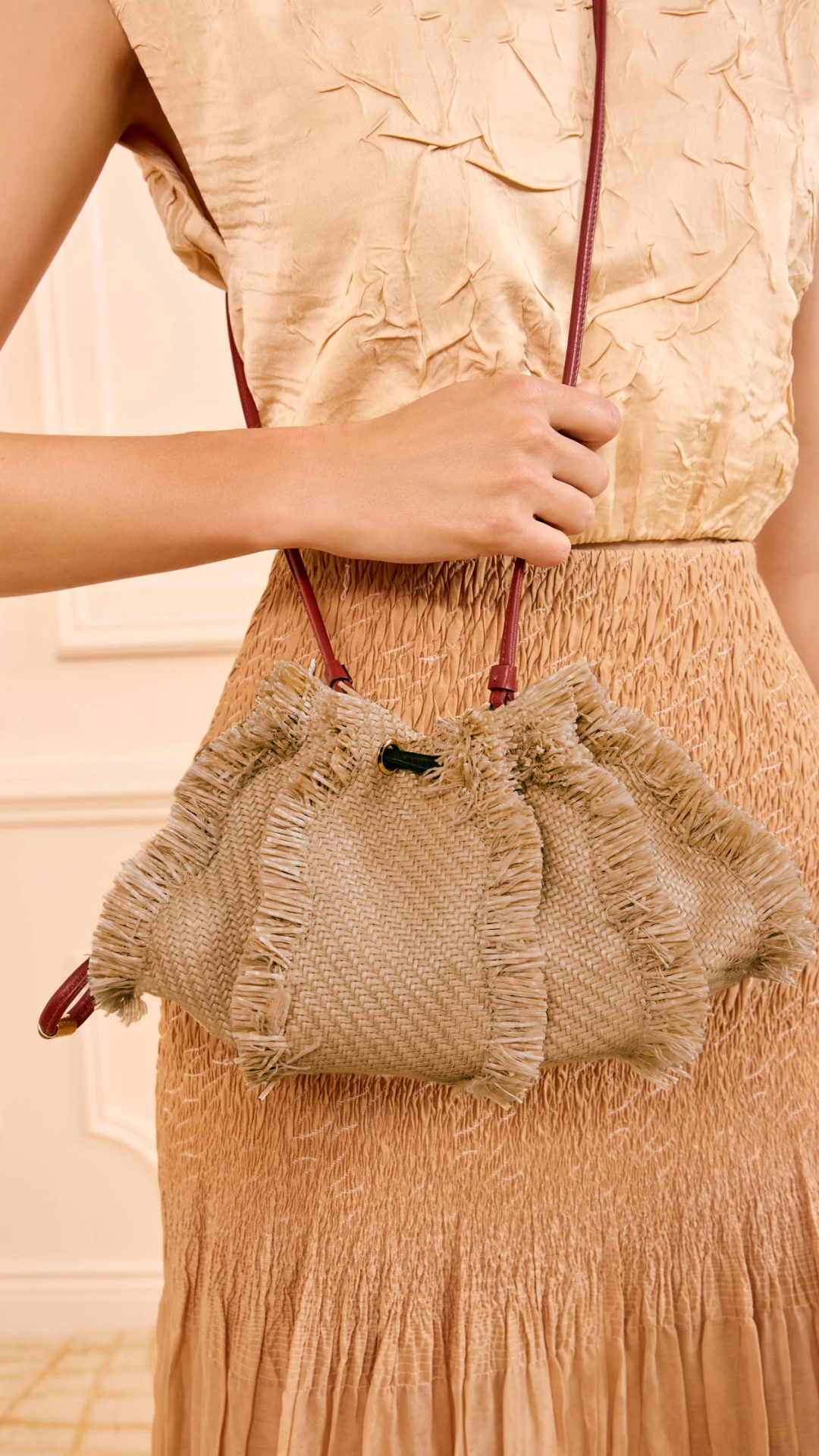 Ulla Johnson Adria Small Crossbody in Natural
