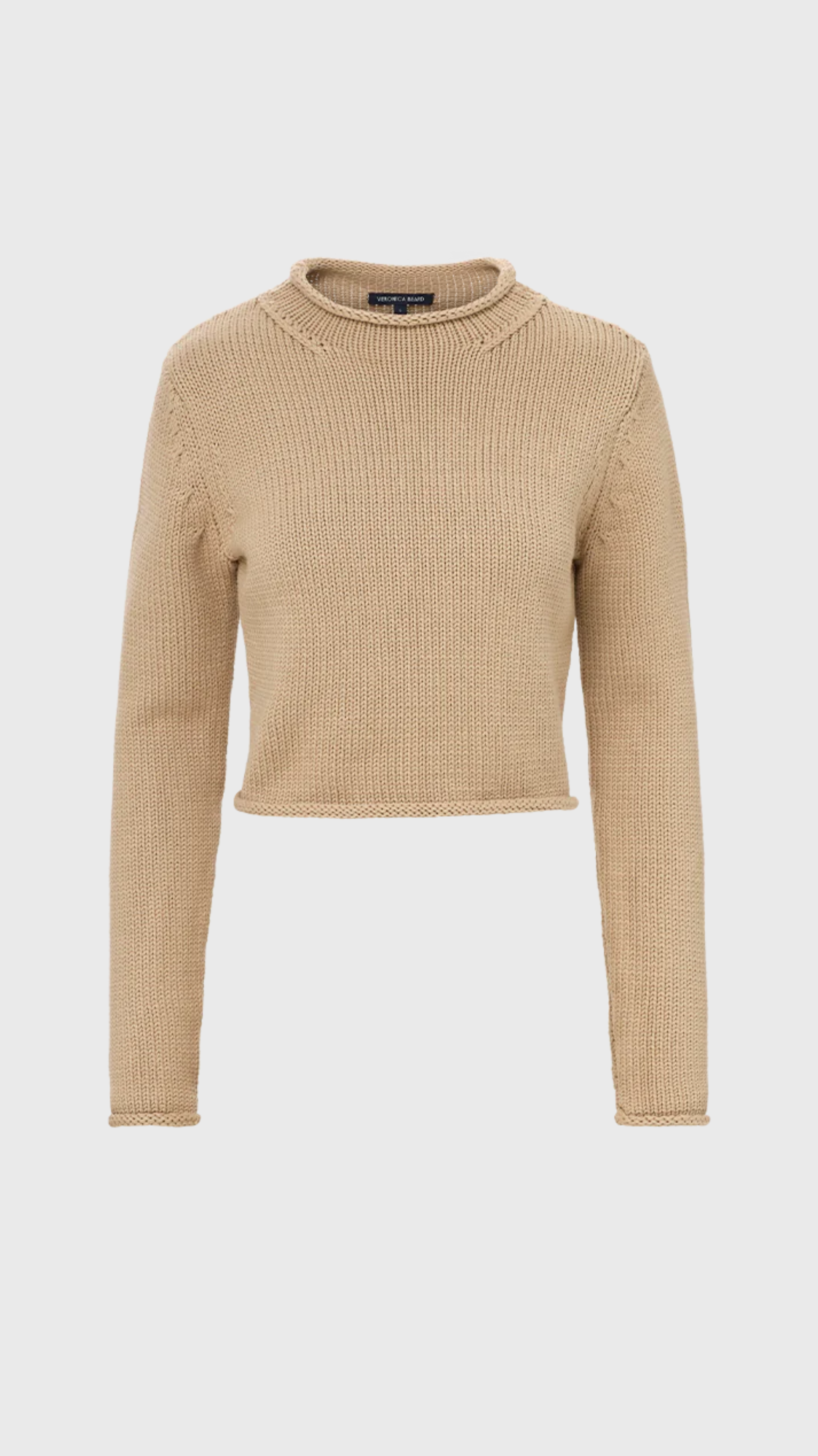 Veronica Beard Briony Pullover in Stone Khaki