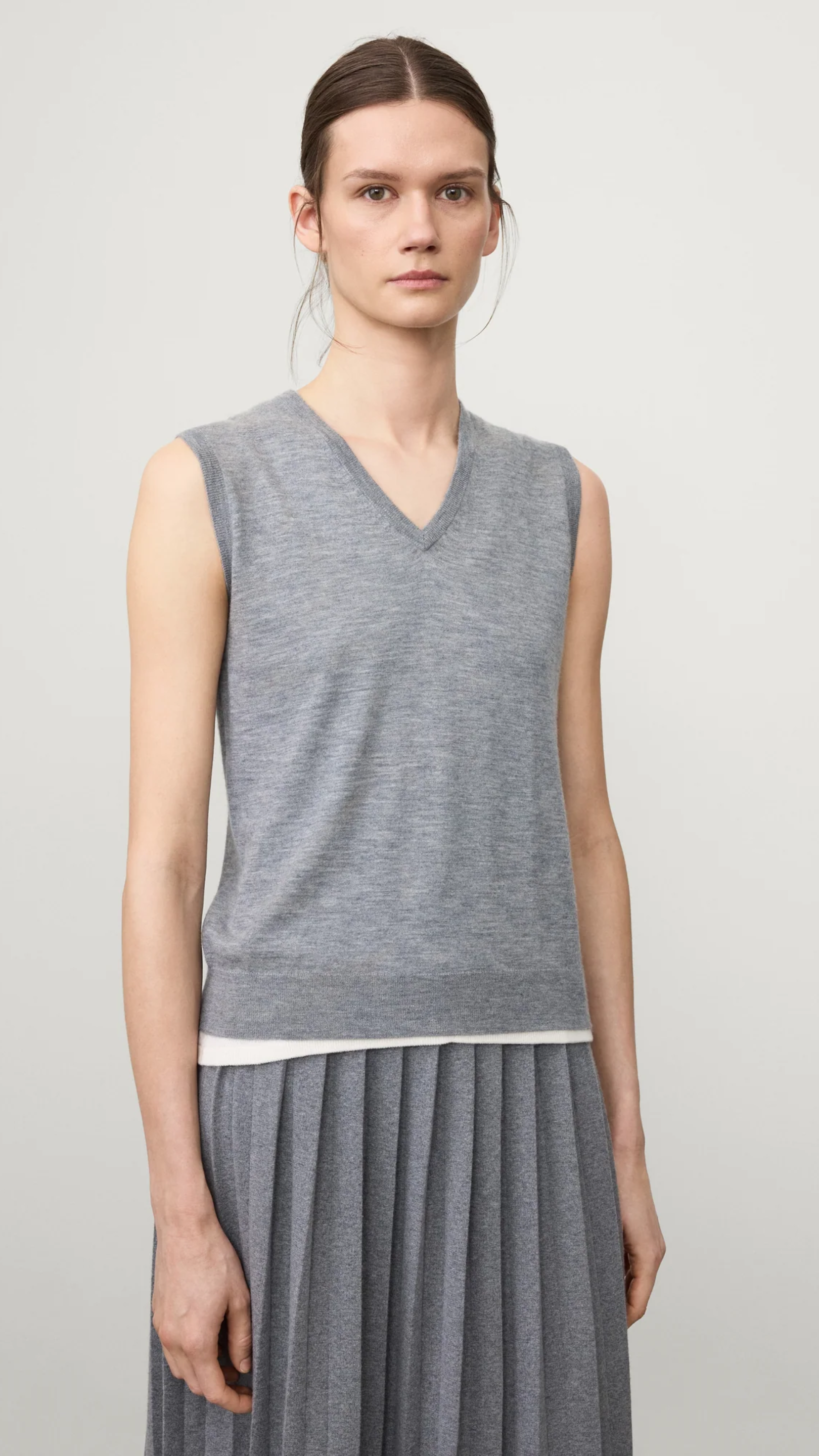 Lisa Yang Lauri Top in Dark Mist