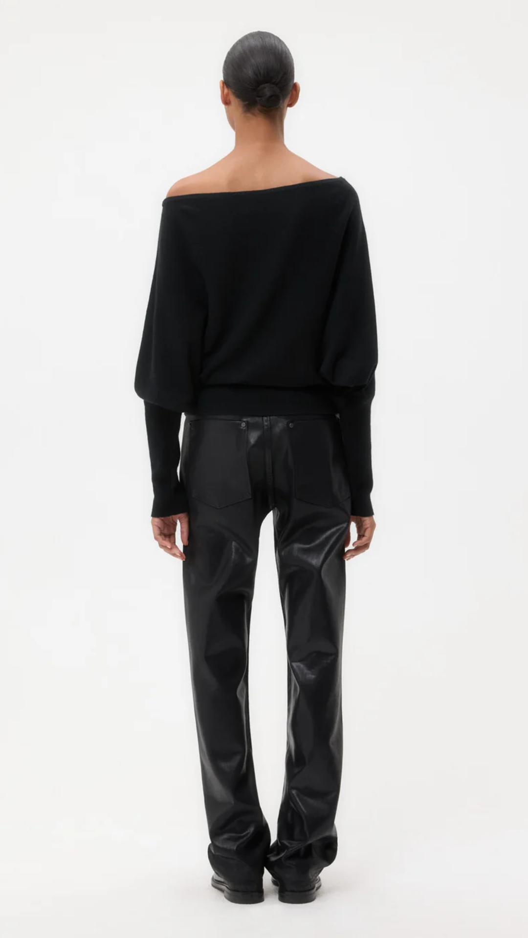 TWP Off The Shoulder Knit in Black