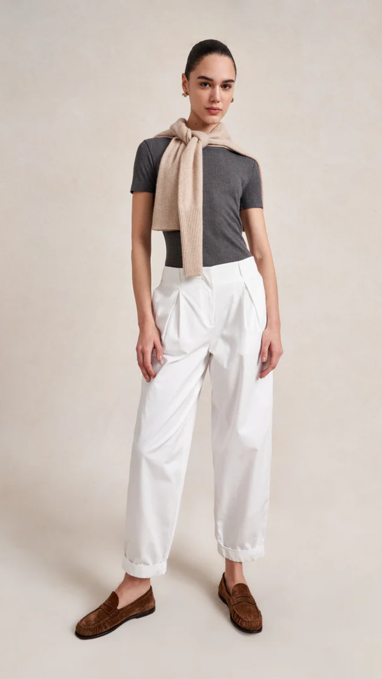 La Ligne Conrad Trouser in White