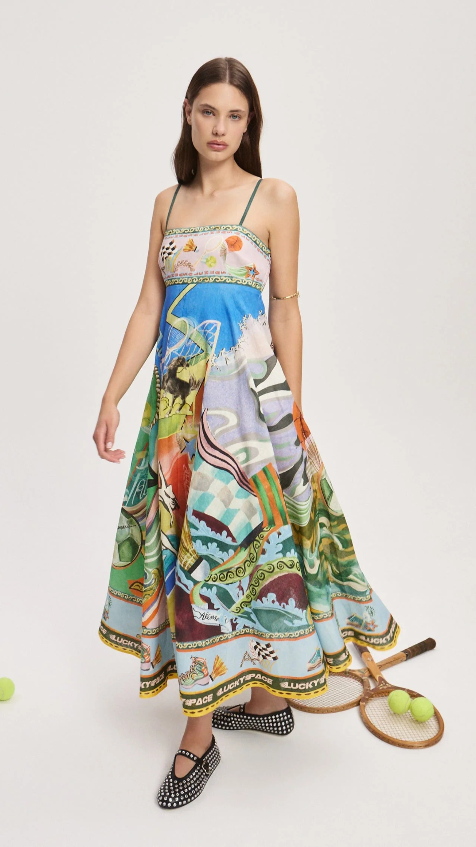 Alemais Lucky Pace Sundress in Multi
