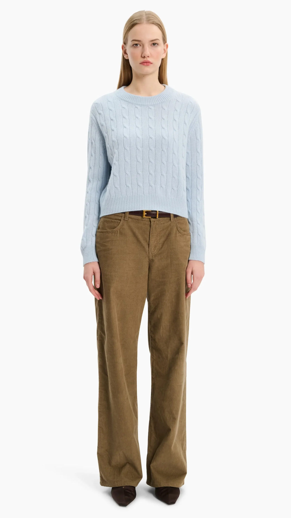 Arch 4 Bobbie Cable Cashmere Sweater in Moon Quartz