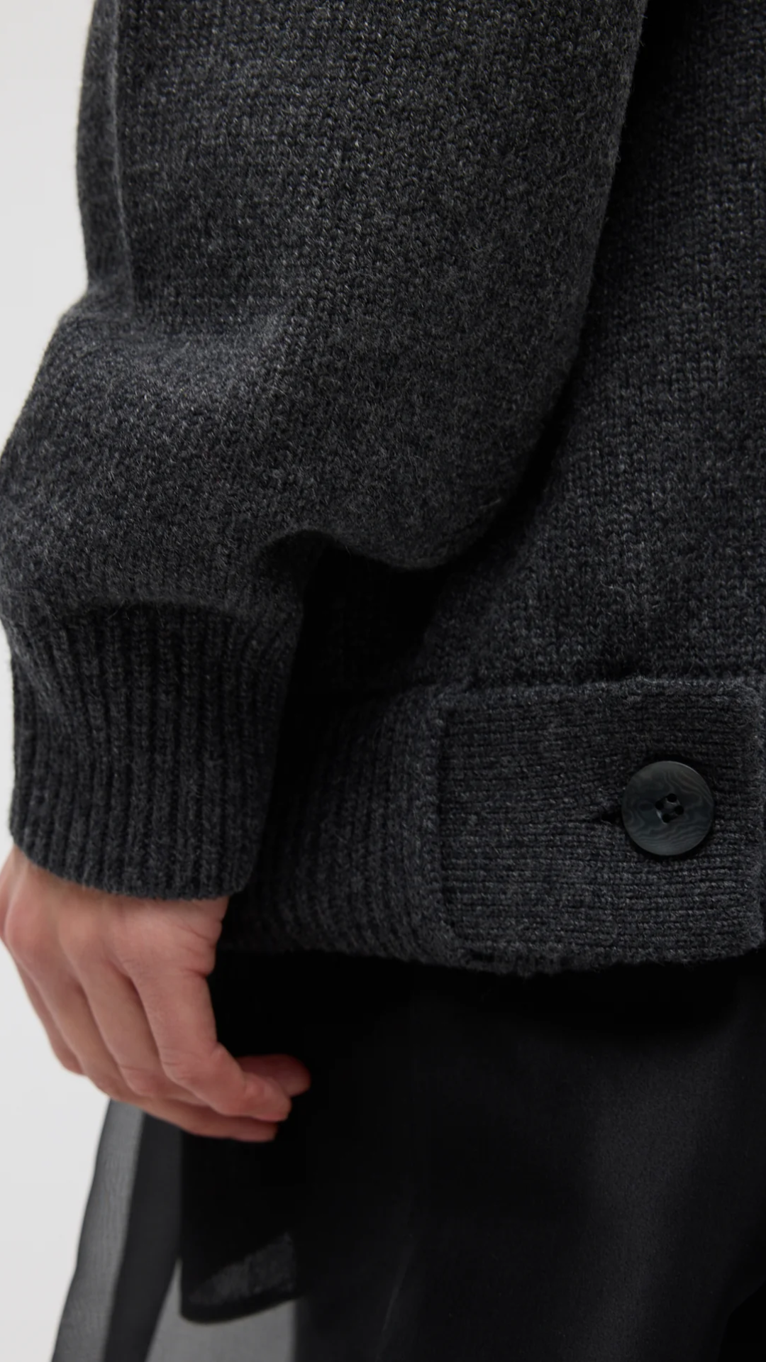 Tibi Cashmere Turtleneck Oversized Pullover Sweater in Heather Grey