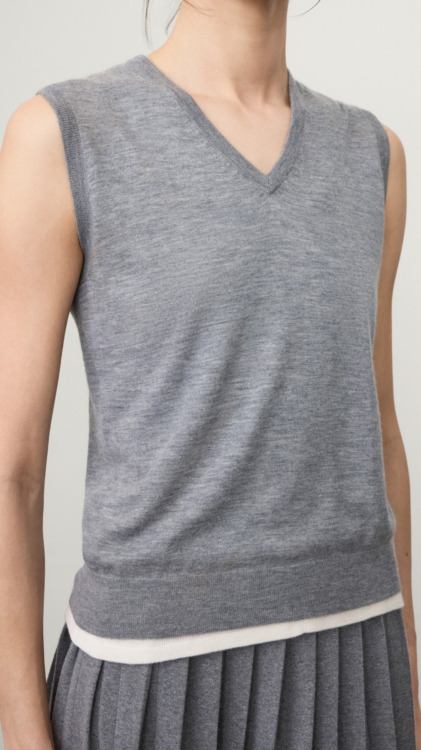 Lisa Yang Lauri Top in Dark Mist
