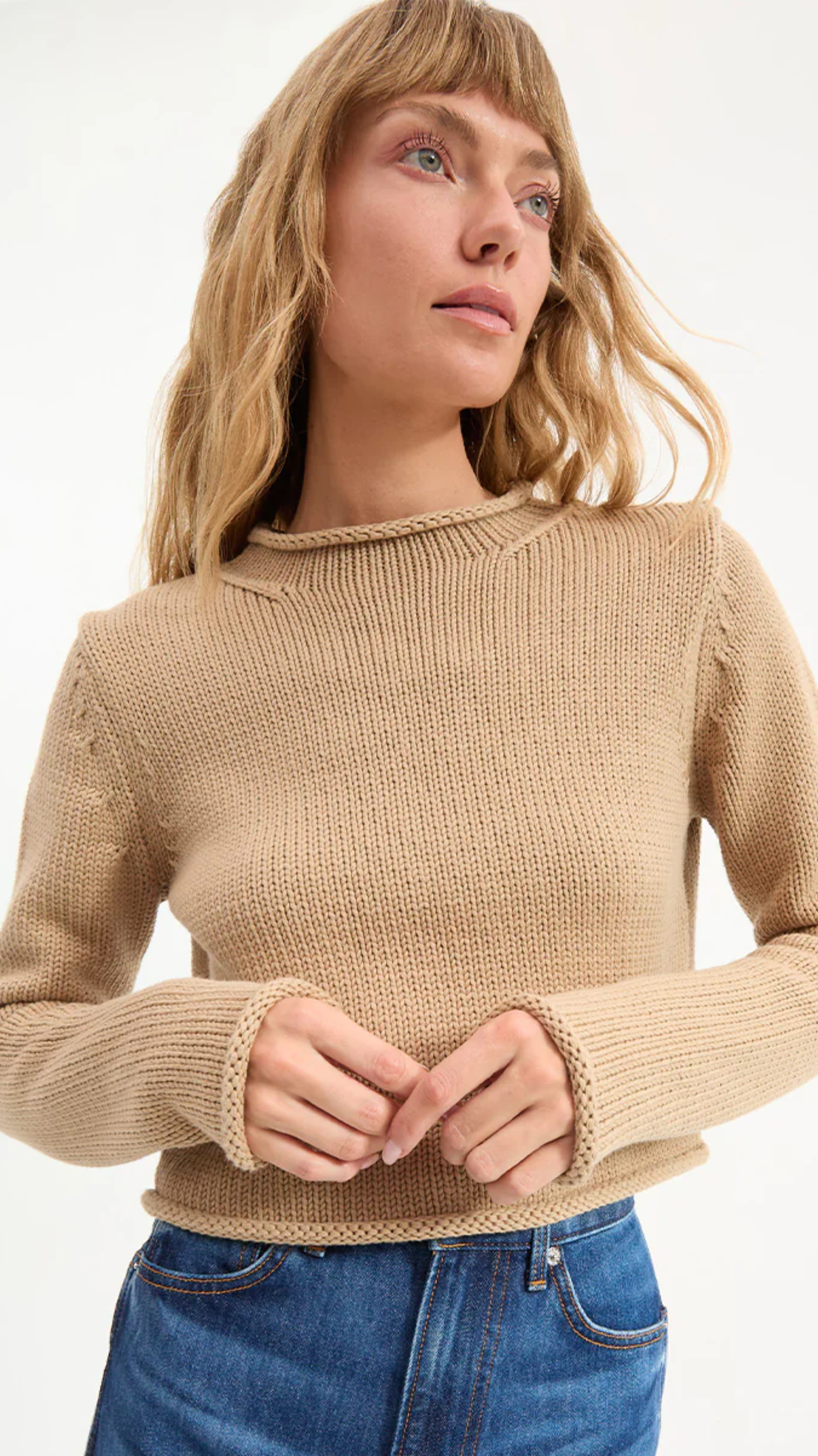 Veronica Beard Briony Pullover in Stone Khaki