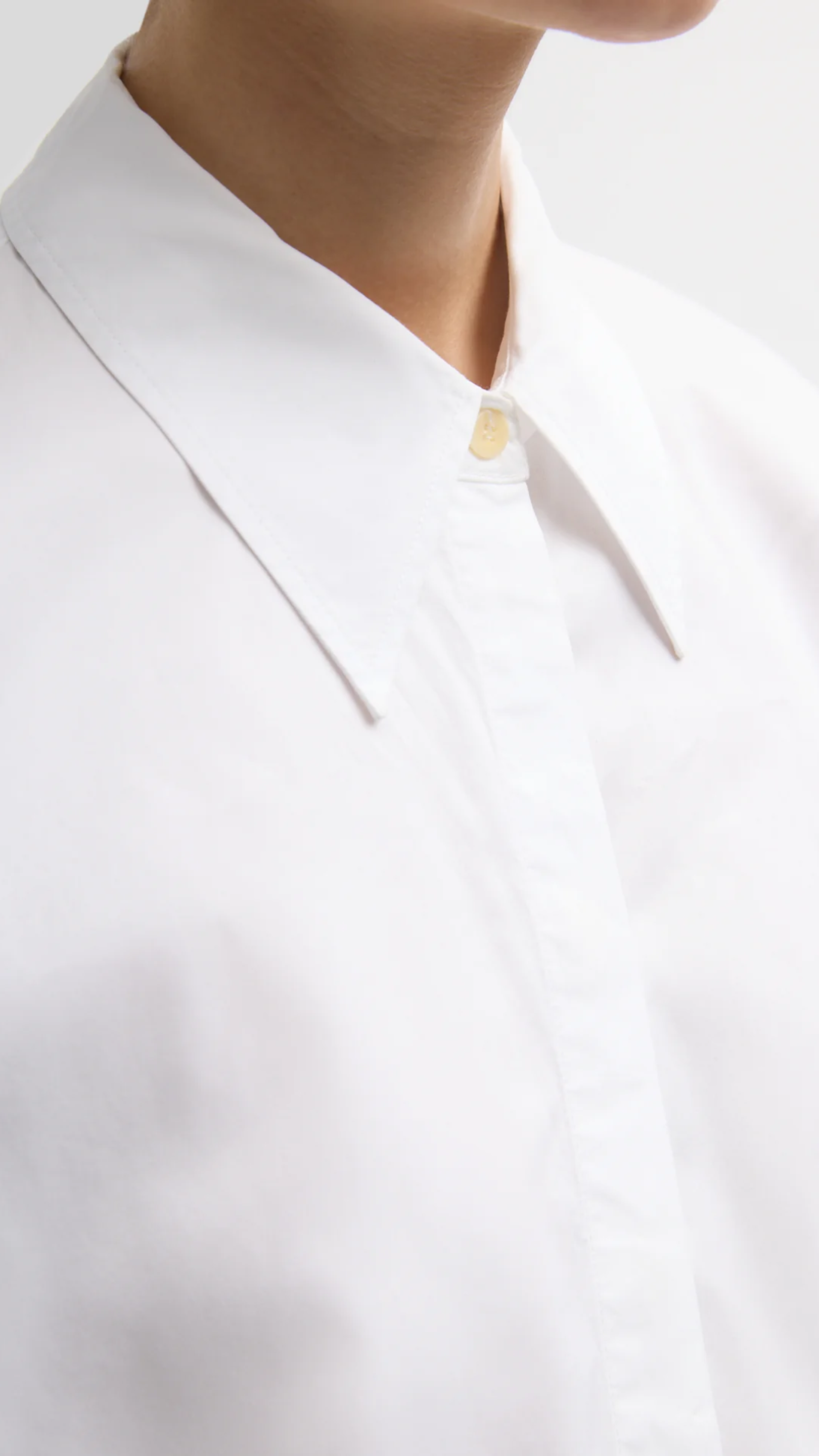 Tibi Gabe Oversized Shirt in White