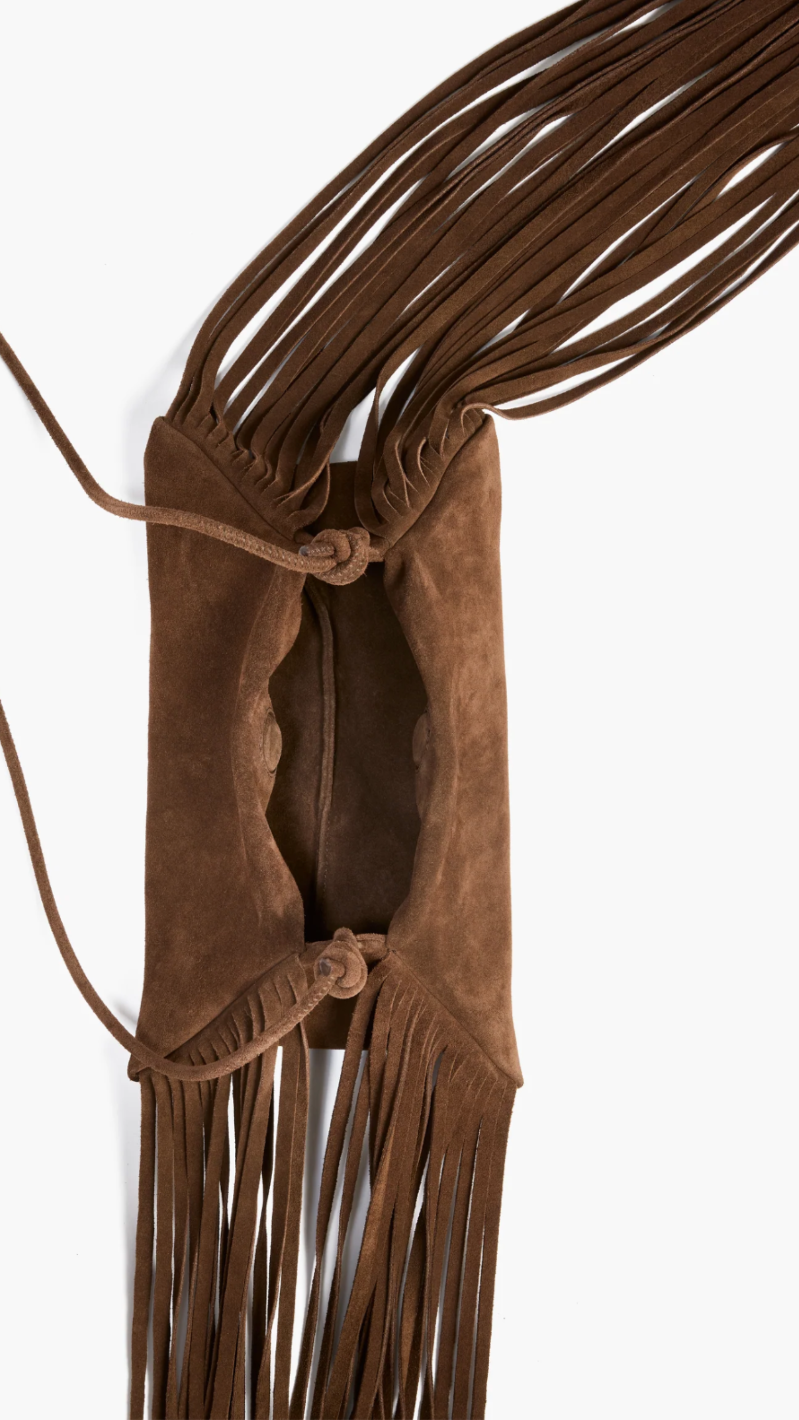 Altuzarra Origami Mini Bag with Fringe in Chocolate