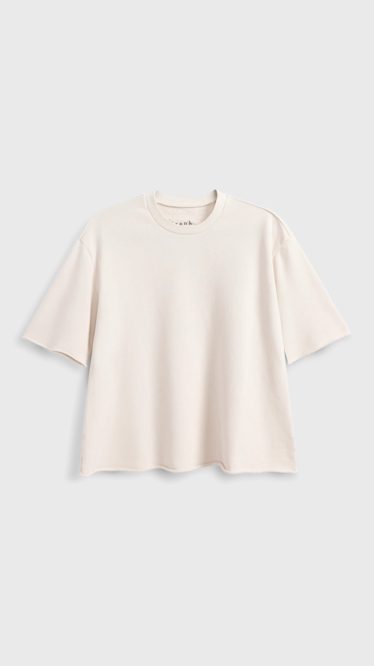Frank & Eileen Perry Crew Sweatshirt Tee in Vintage White