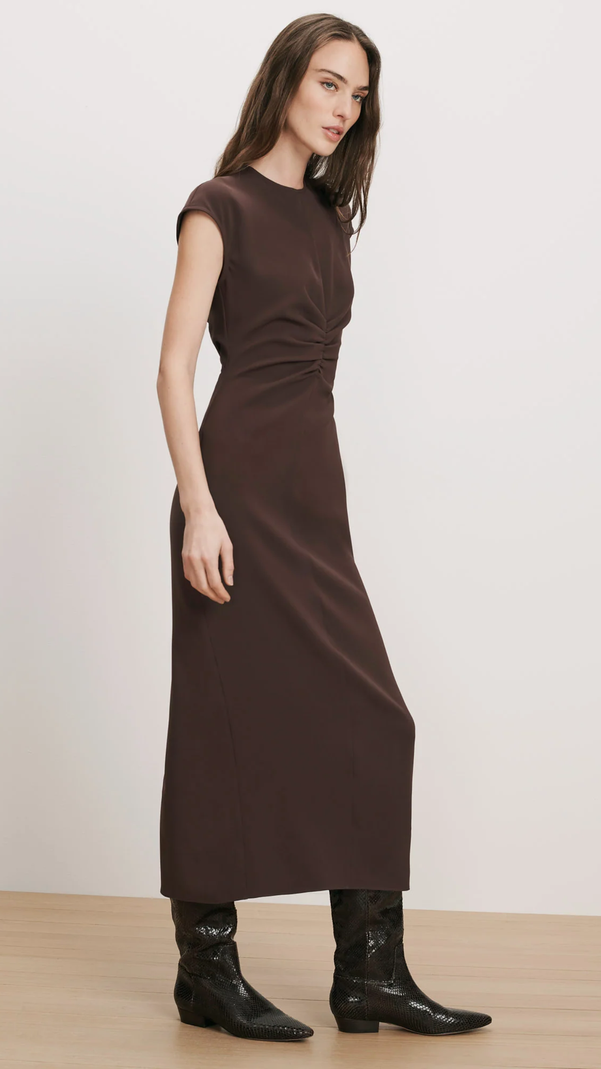 Veronica Beard June Dress in Espresso