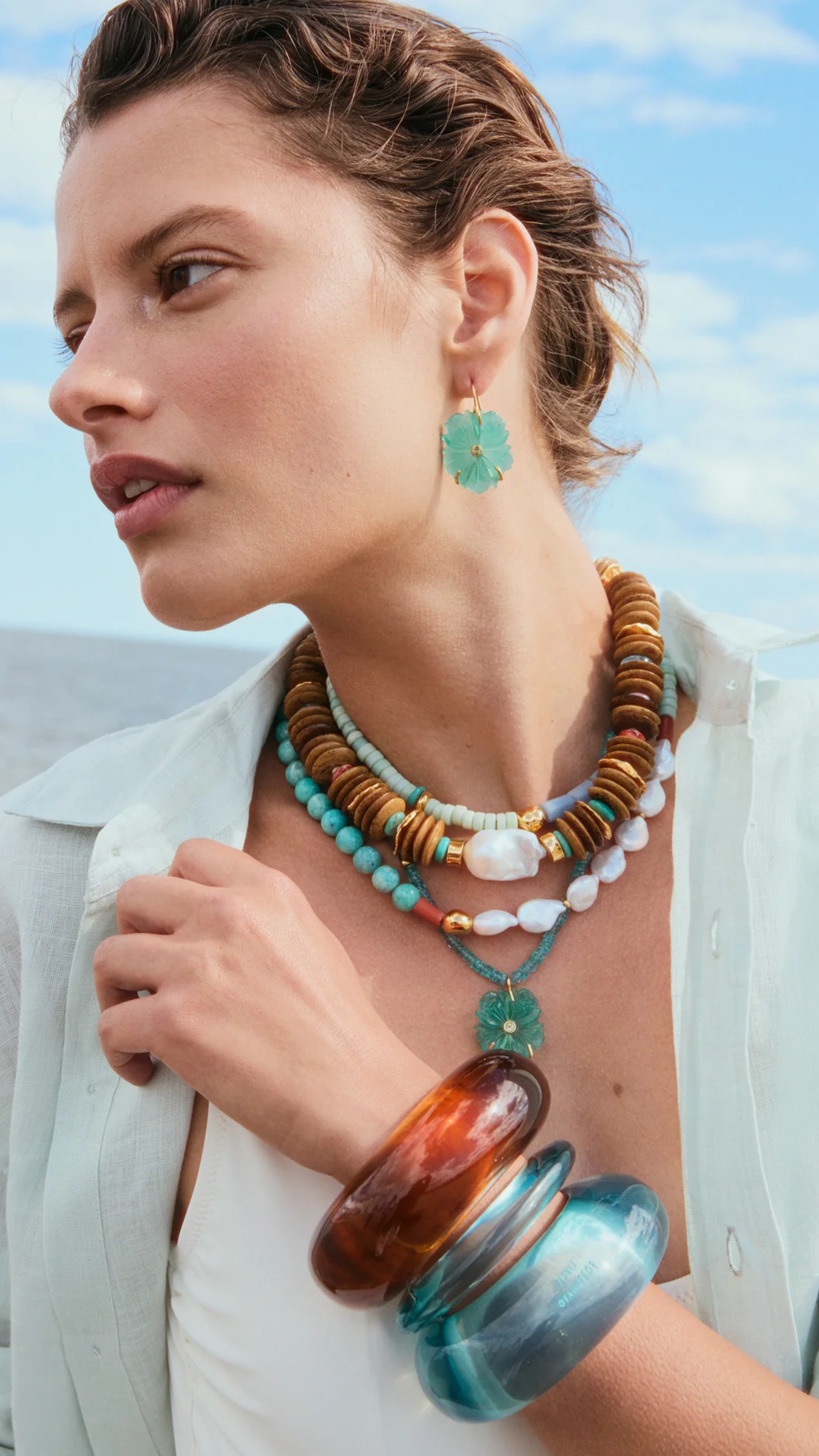 Lizzie Fortunato Cabana Necklace in Isla