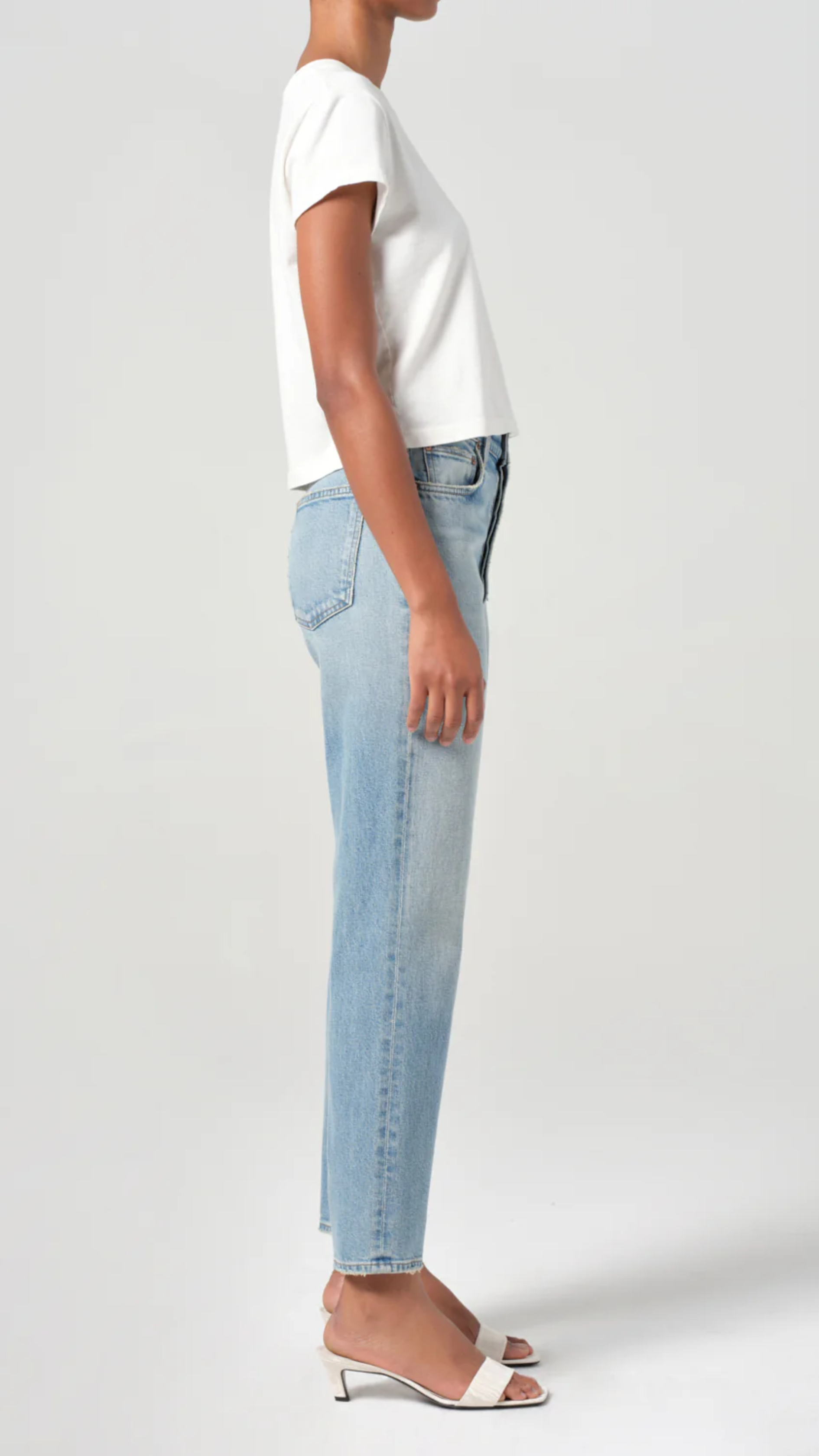 Agolde 90's Pinch Waist Crop Jean in Ripple