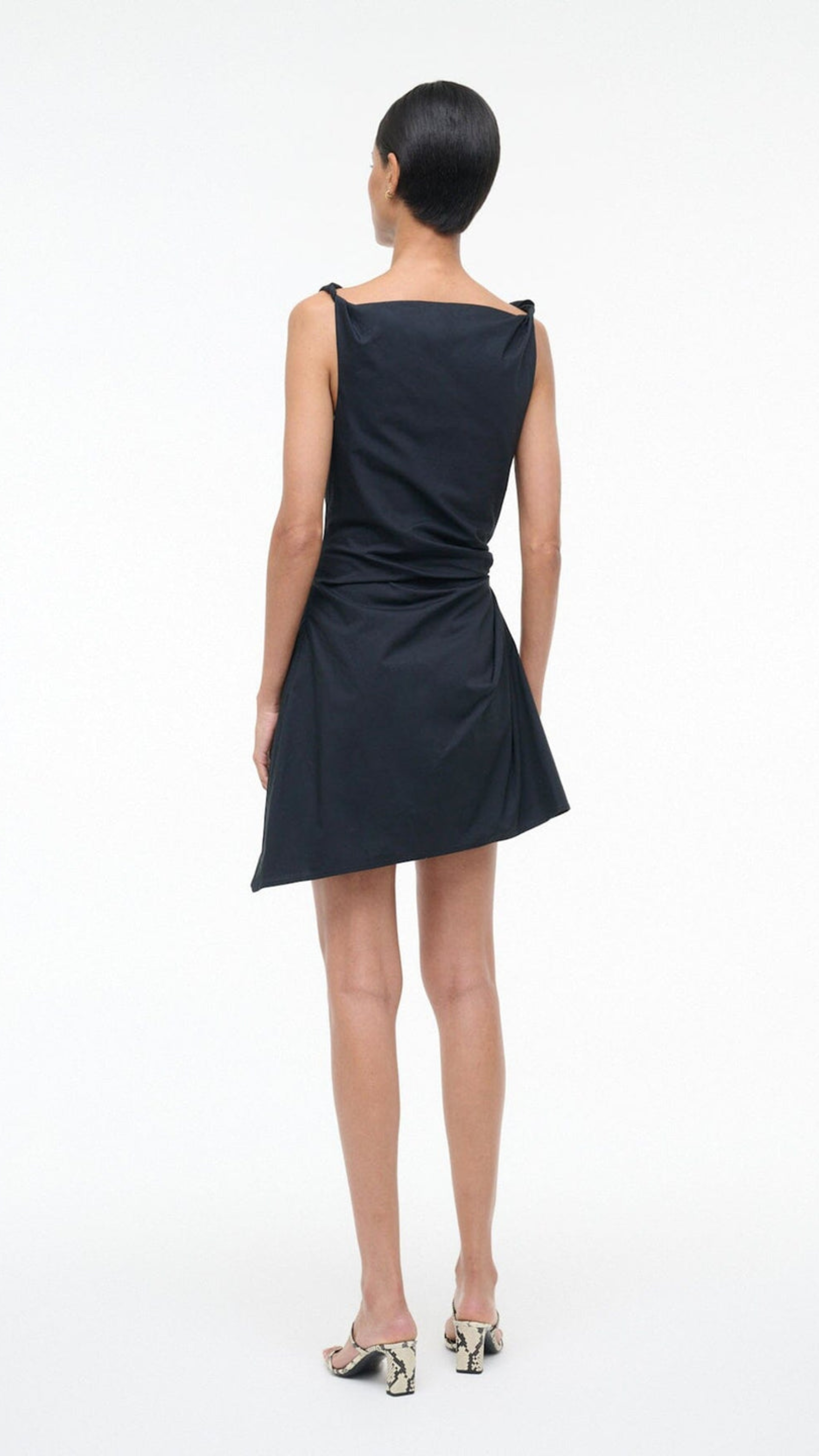Staud Callie Mini Dress in Black