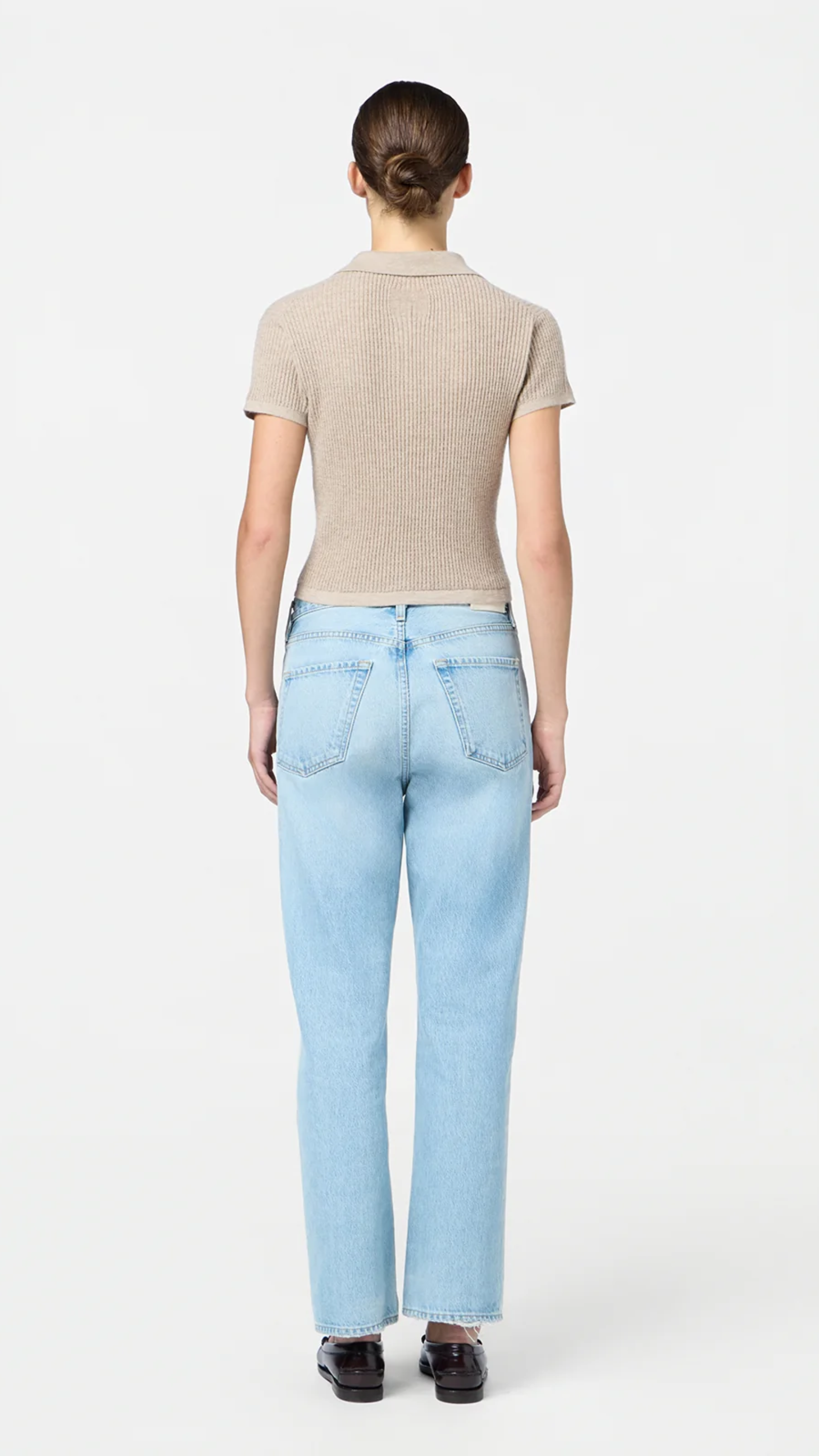 Guest in Residence Cashmere Shrunken Polo