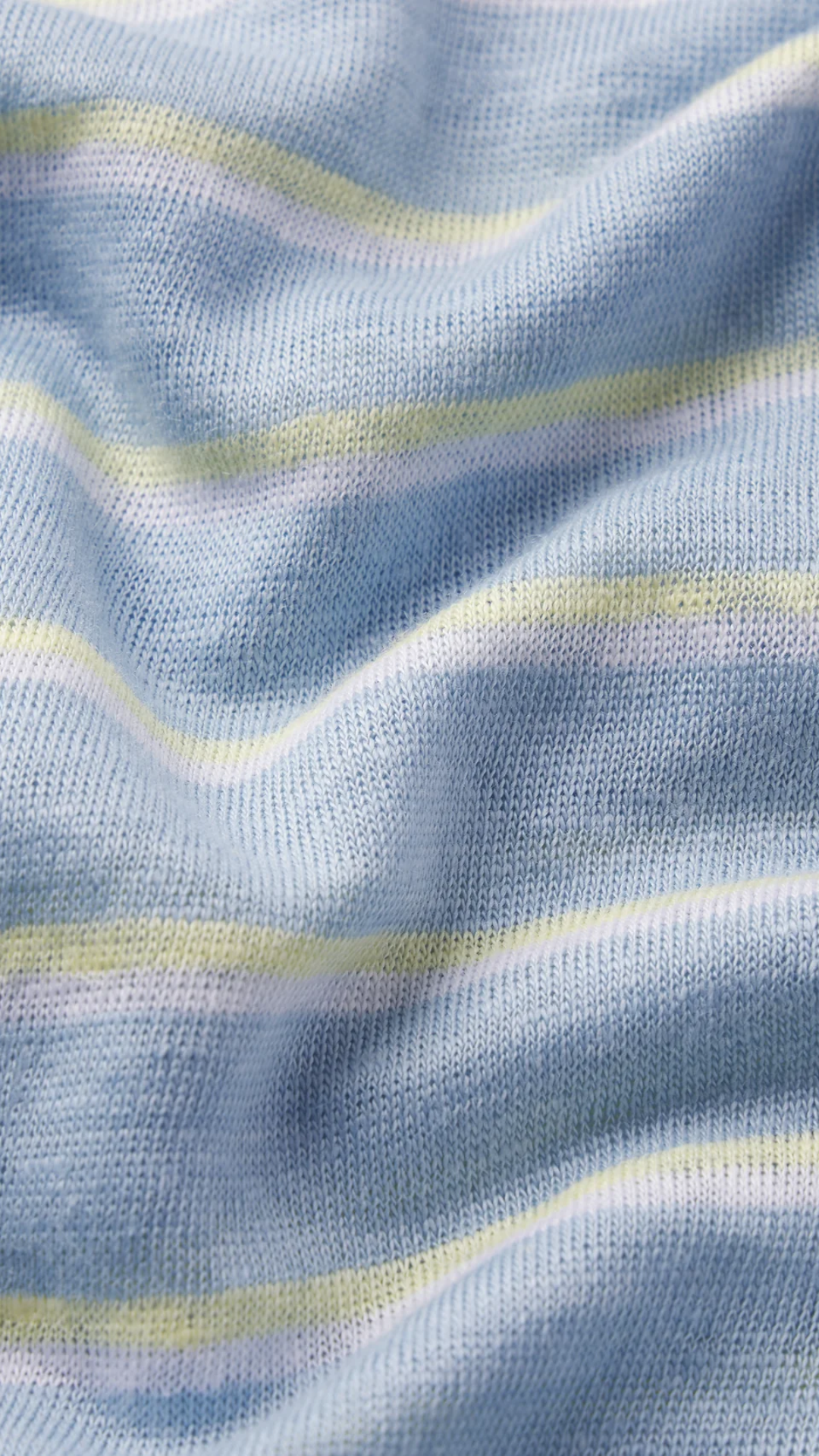 Frame The Linen Baby Tee in Chambray Blue Multi