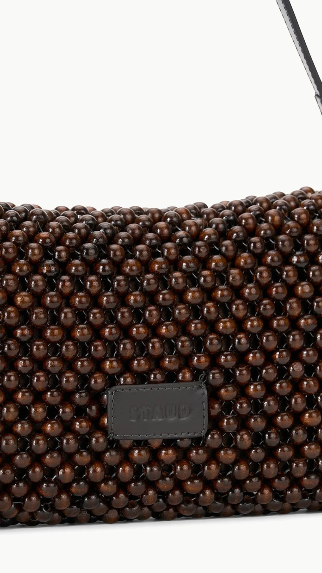 Staud Timmy Shoulder Bag in Dark Brown