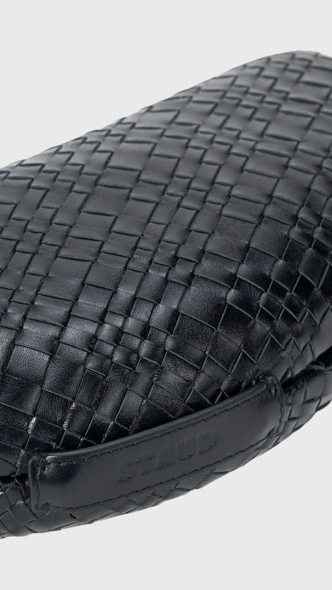 Staud Crescent Clutch in Black