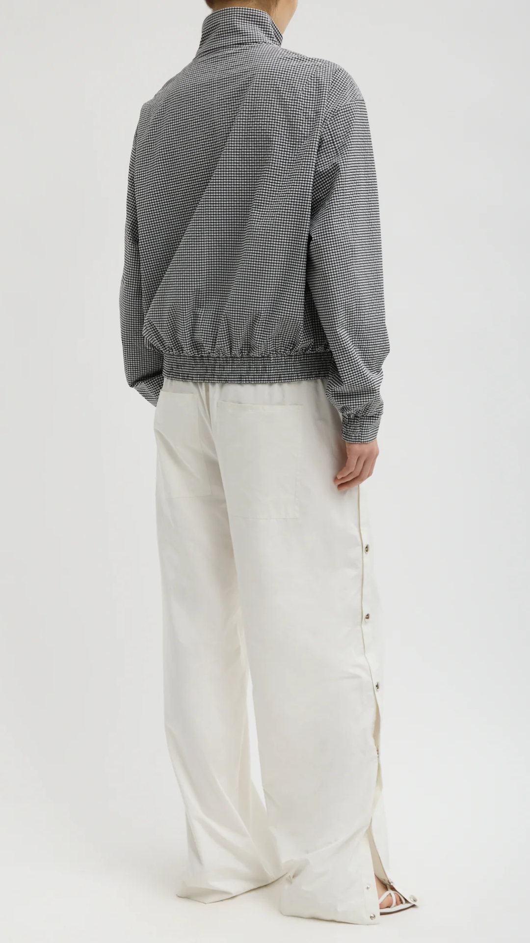 Tibi Nylon Snap On Jogger