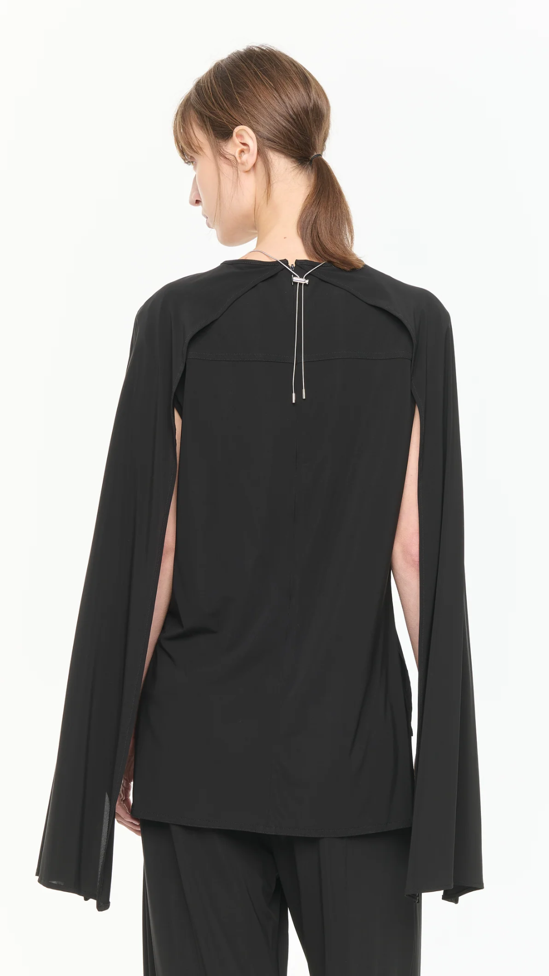 Plan C High Neck Tank Top in Black