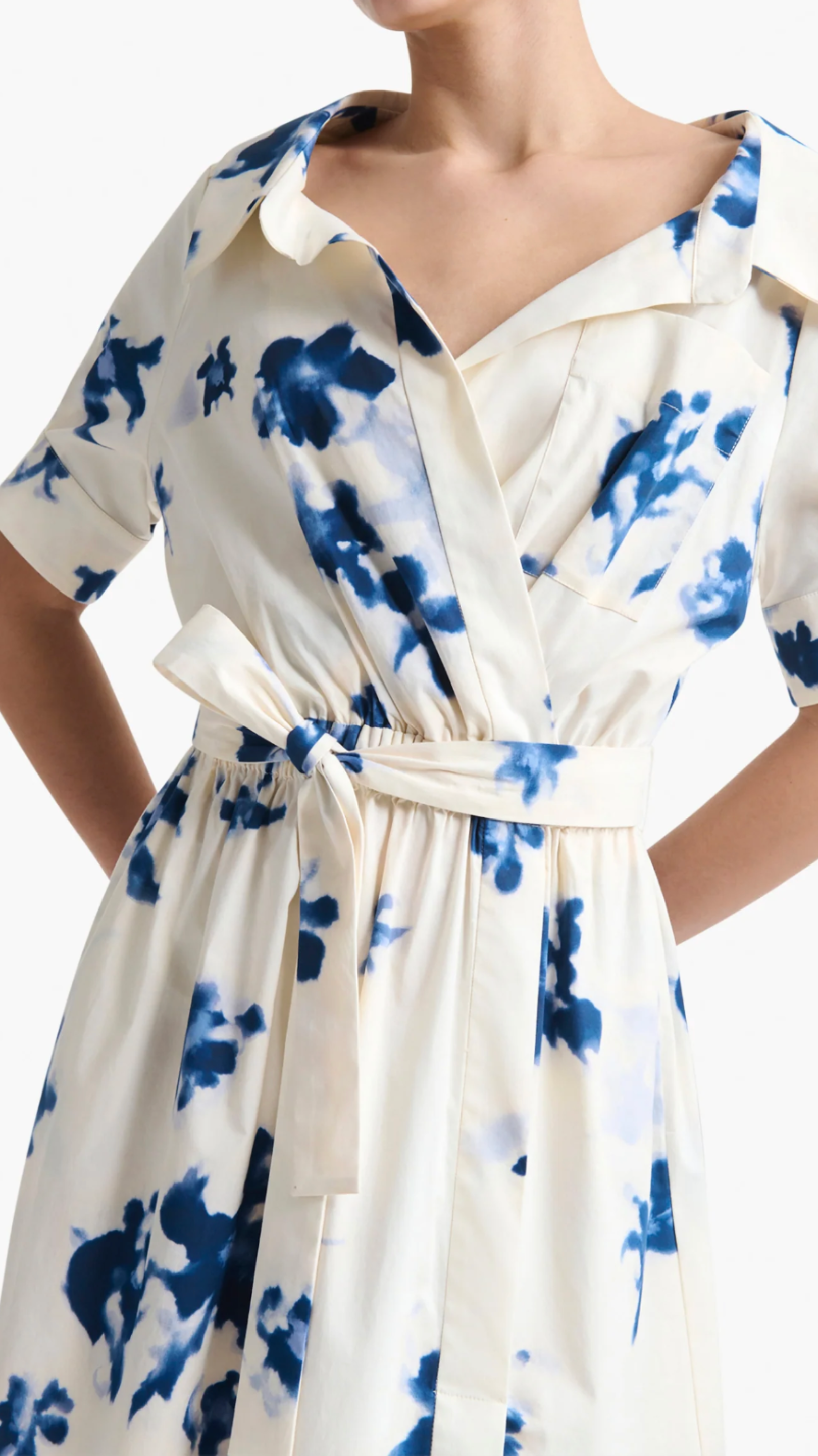 Altuzarra Lydia Dress in Berry Blue Flowers