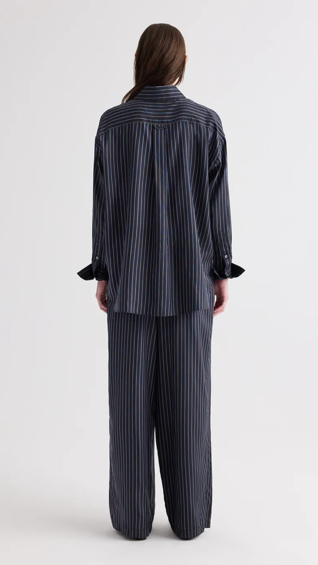 TWP Big Joe Shirt in Blue Nights/Turkish Coffee