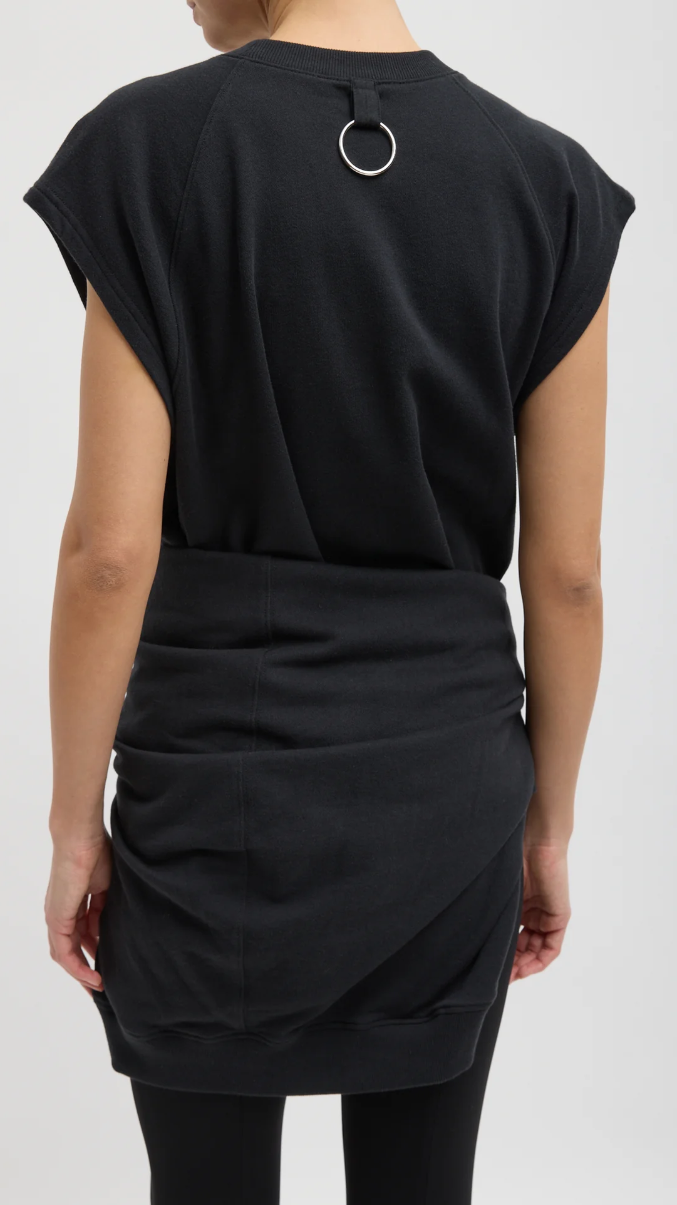 Tibi Light Weight Sweatshirting Sleeveless Easy Top
