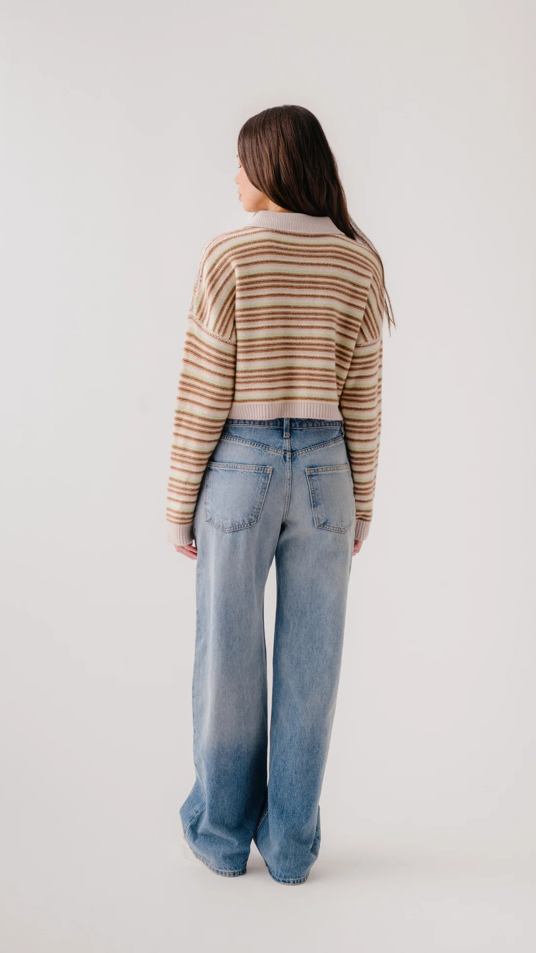 Sablyn Maddie Cropped Stripe Polo in Buttercup