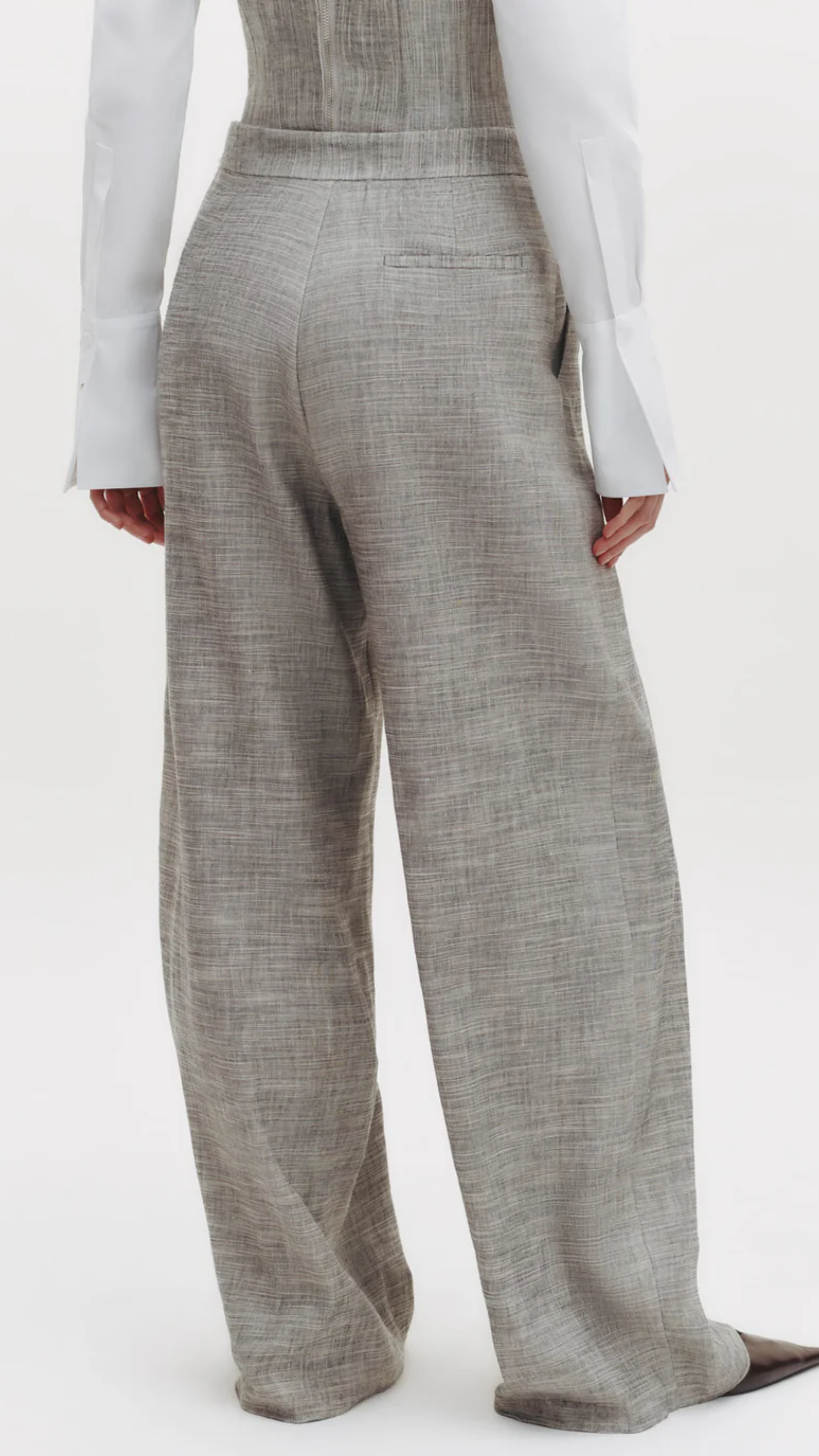 TWP Greenwich Avenue Pant in Heather Grey