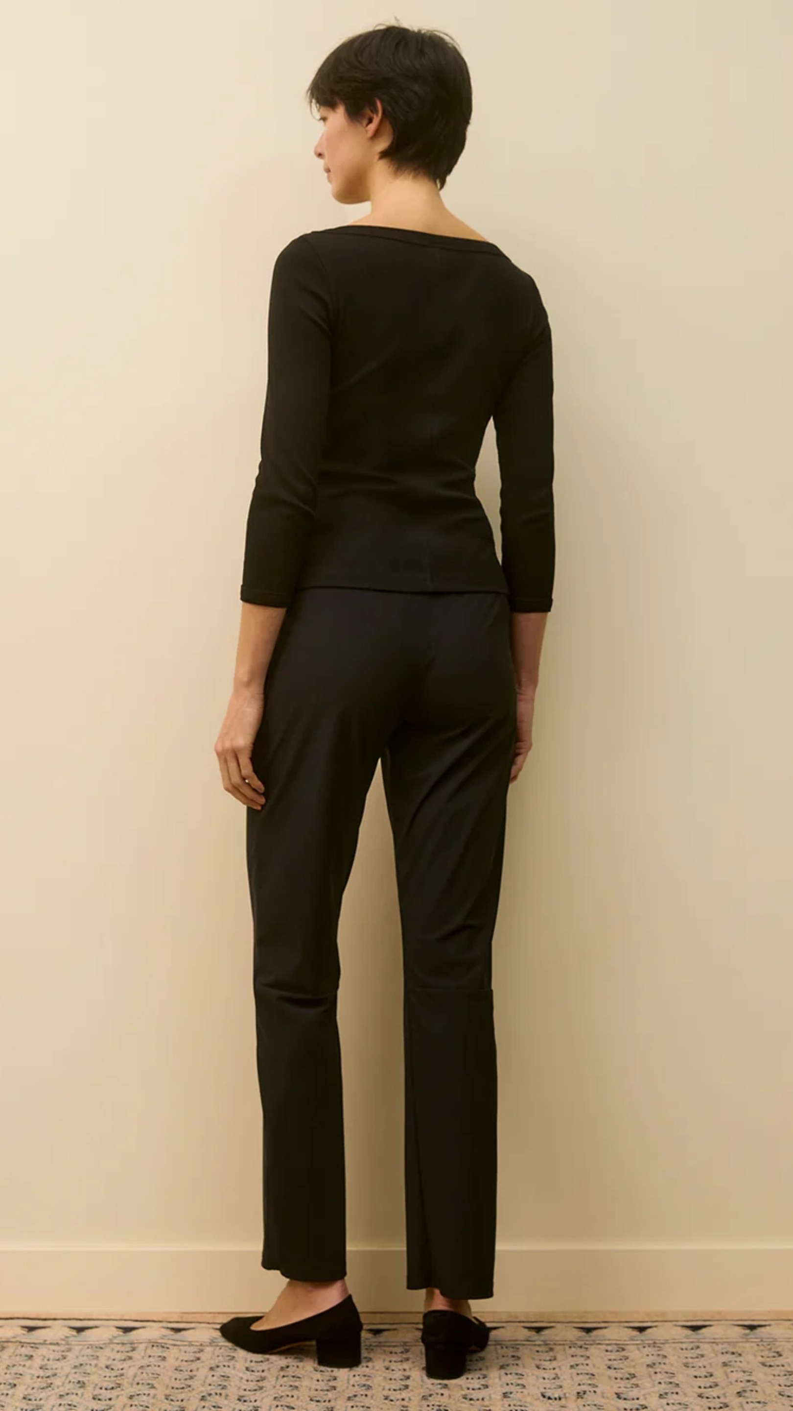 Flore Flore Steffi Tee in Black