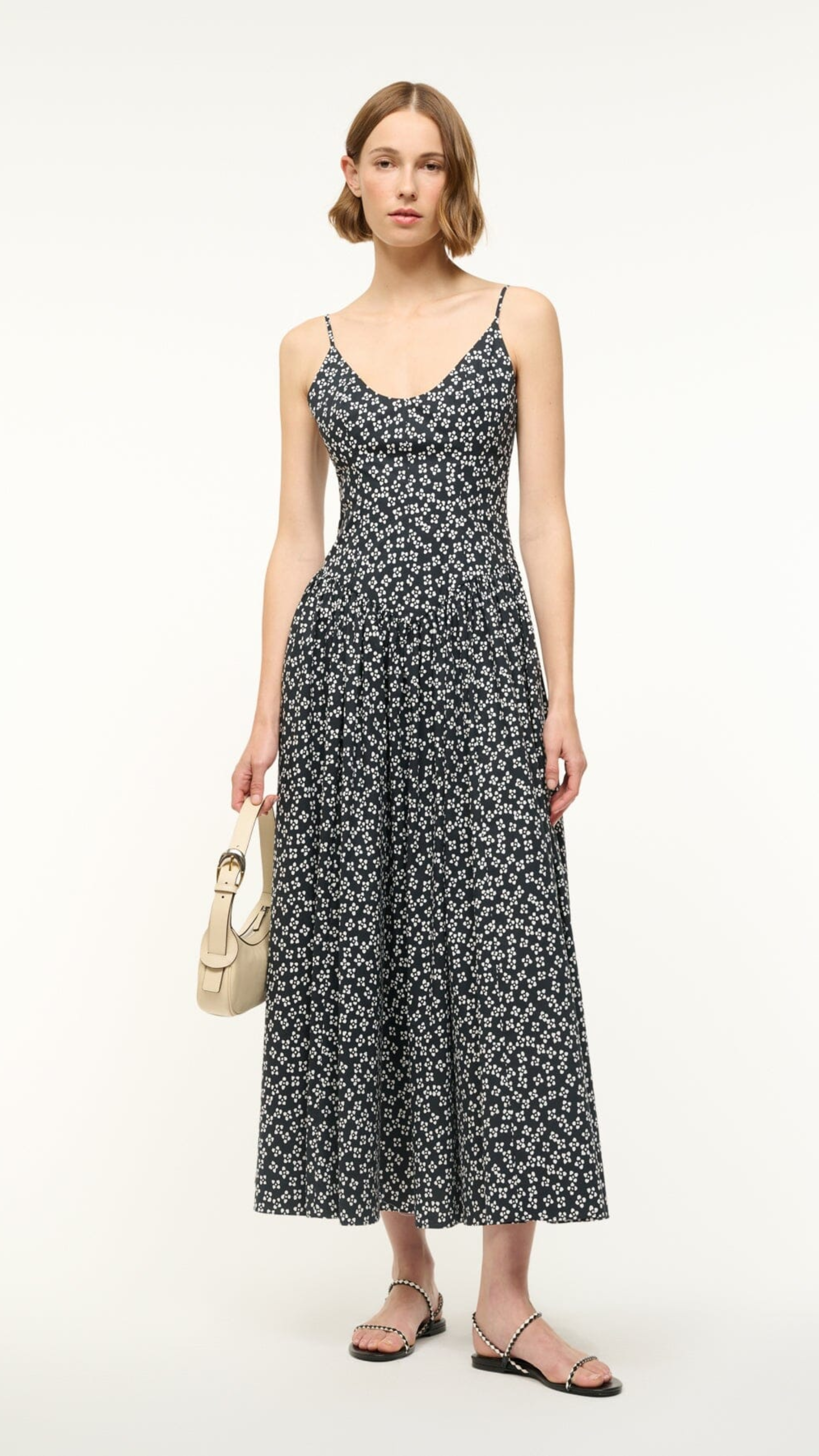 Staud Dena Dress in Woodblock Floral