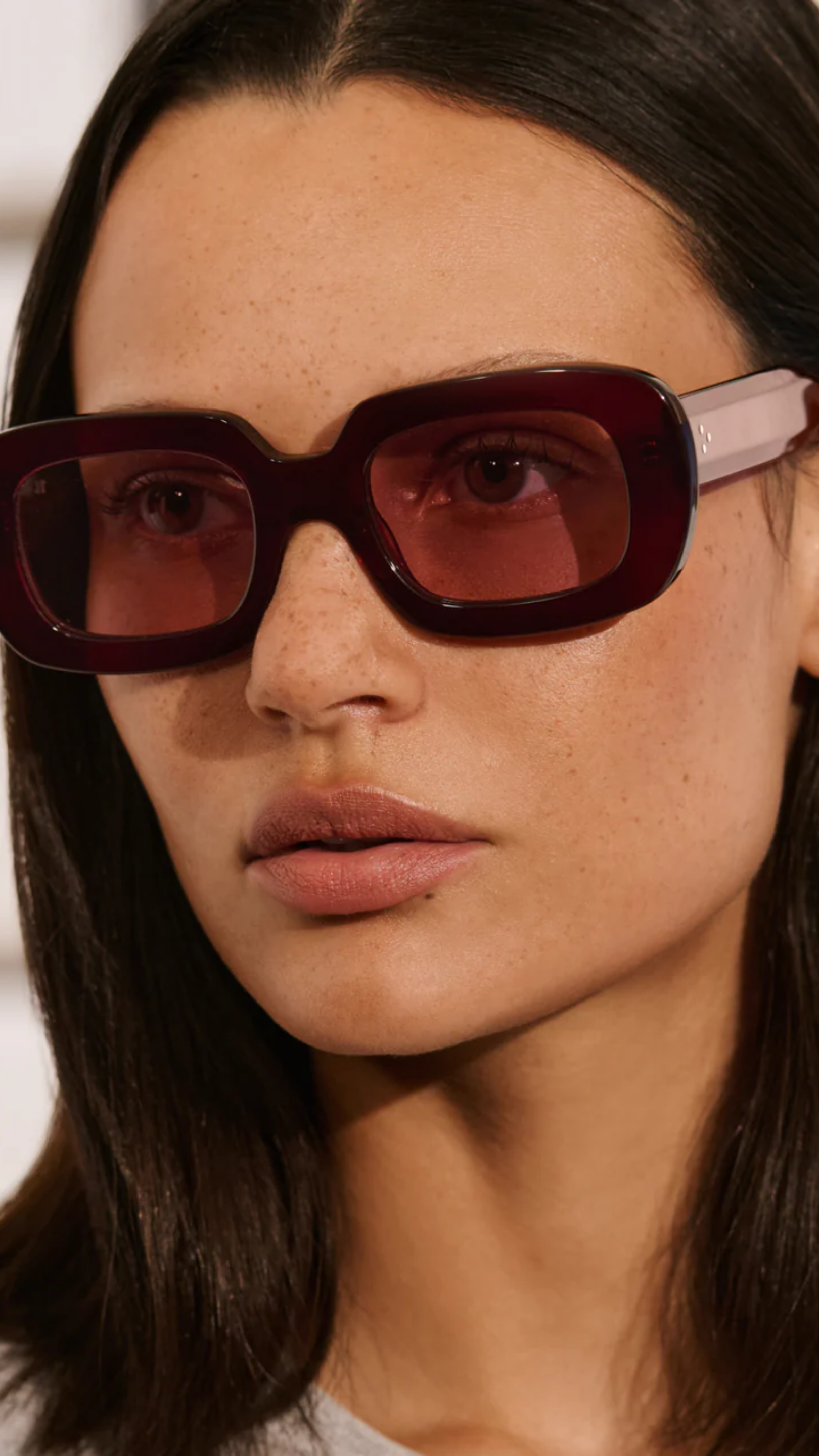 Jimmy Fairly The ILY JF Colors Sunglasses in Burgundy