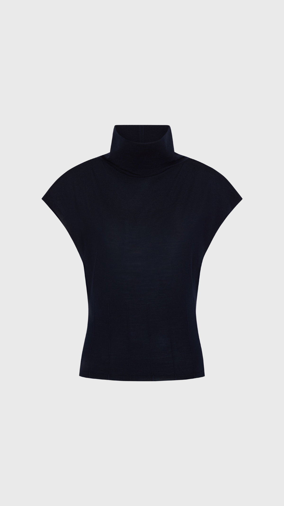 TWP Funnel Neck Sleeveless Top in Blue Nights