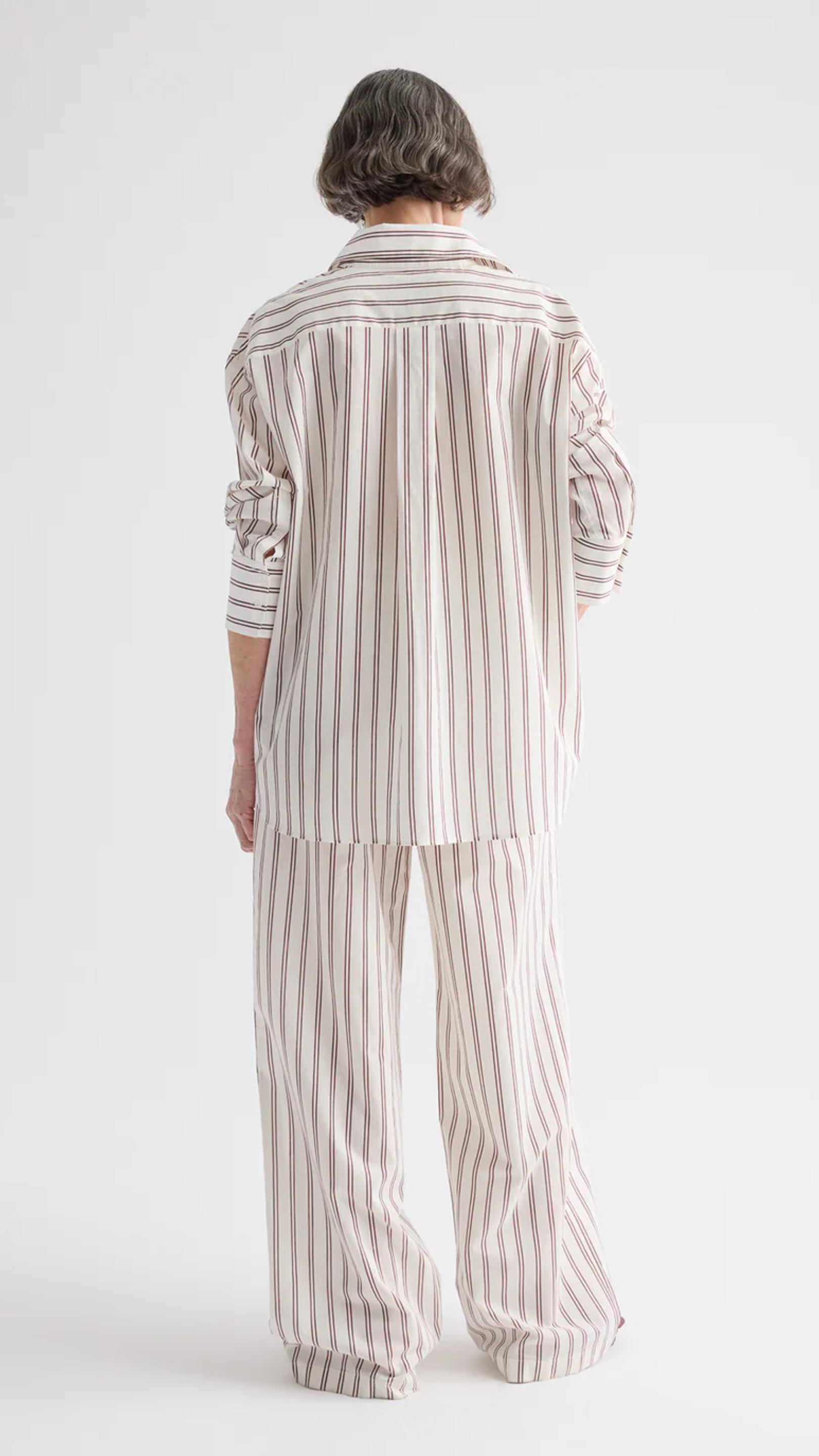 TWP Hudson St Pant in White/Wine