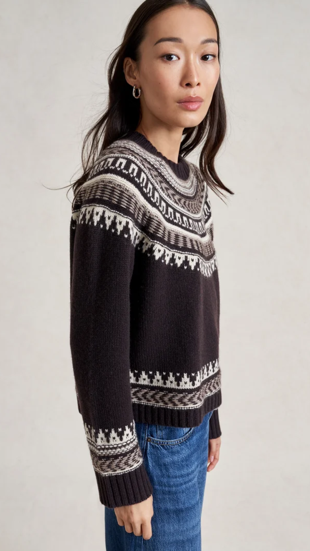 La Ligne Seymour Sweater in Chocolate Multi