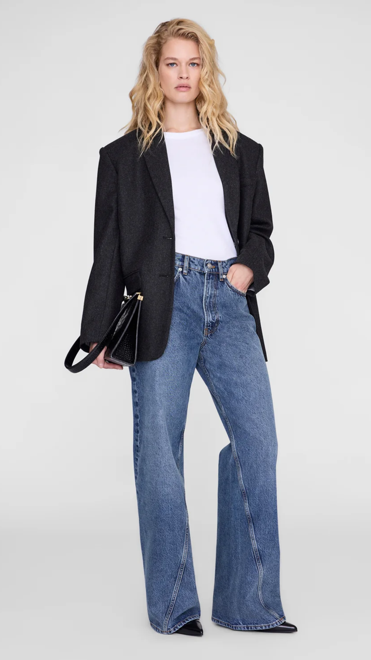 Anine Bing Brie Jean in Dark Indigo