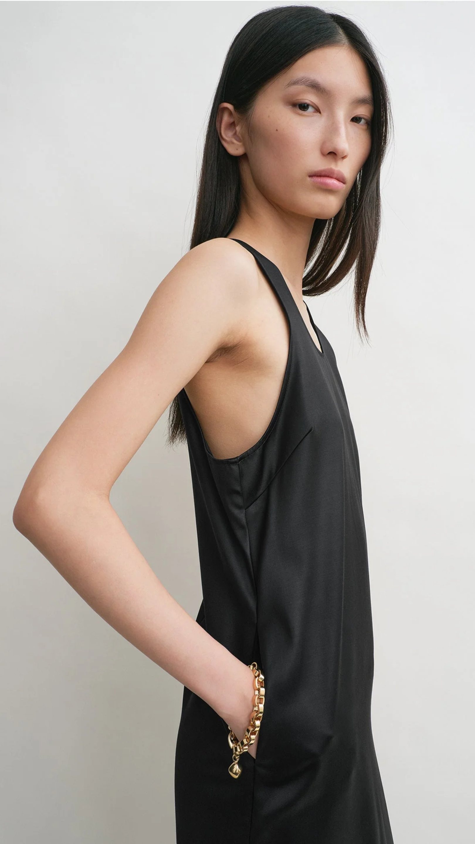 Toteme Scoop-neck Dress in Black