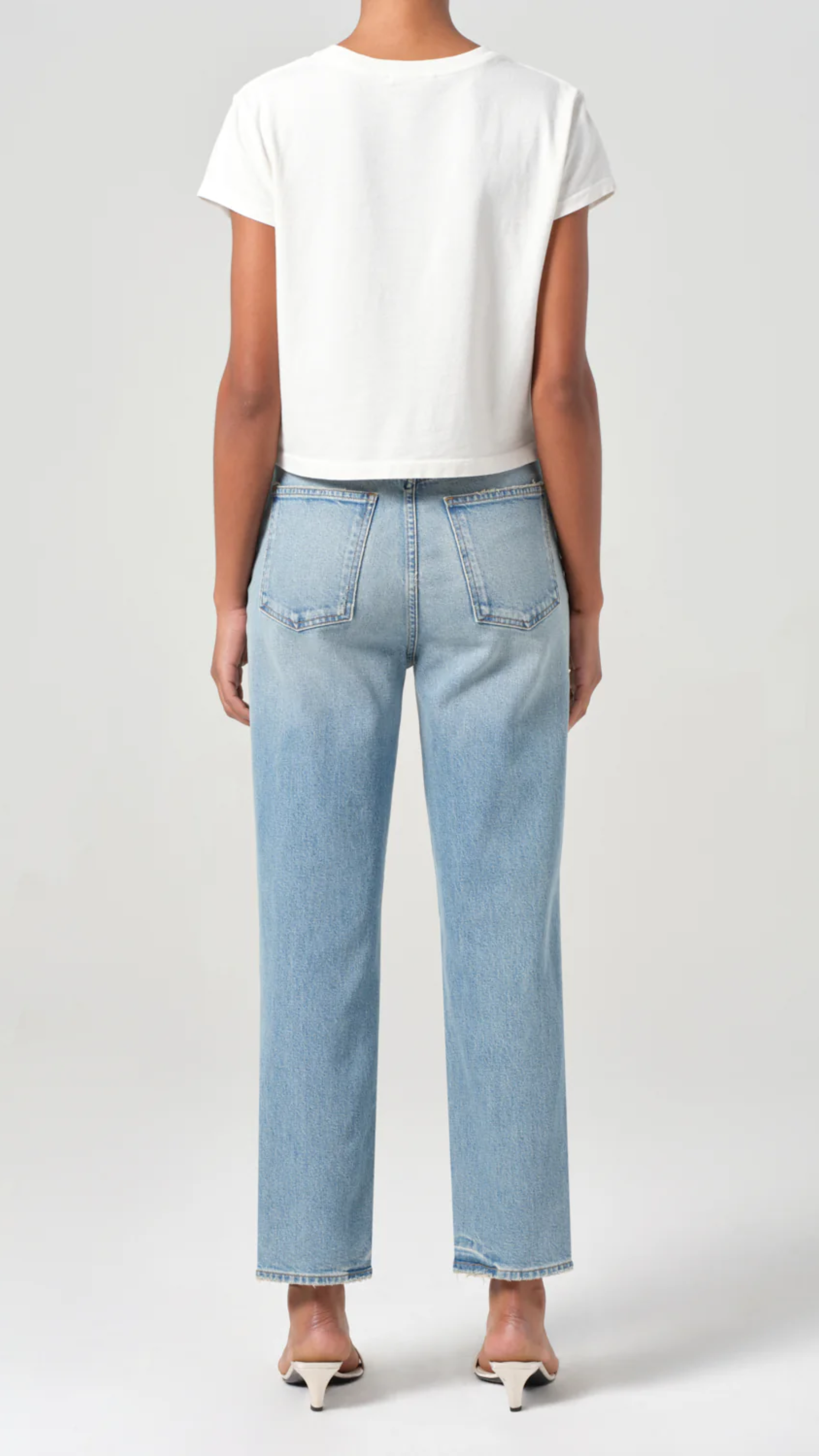 Agolde 90's Pinch Waist Crop Jean in Ripple