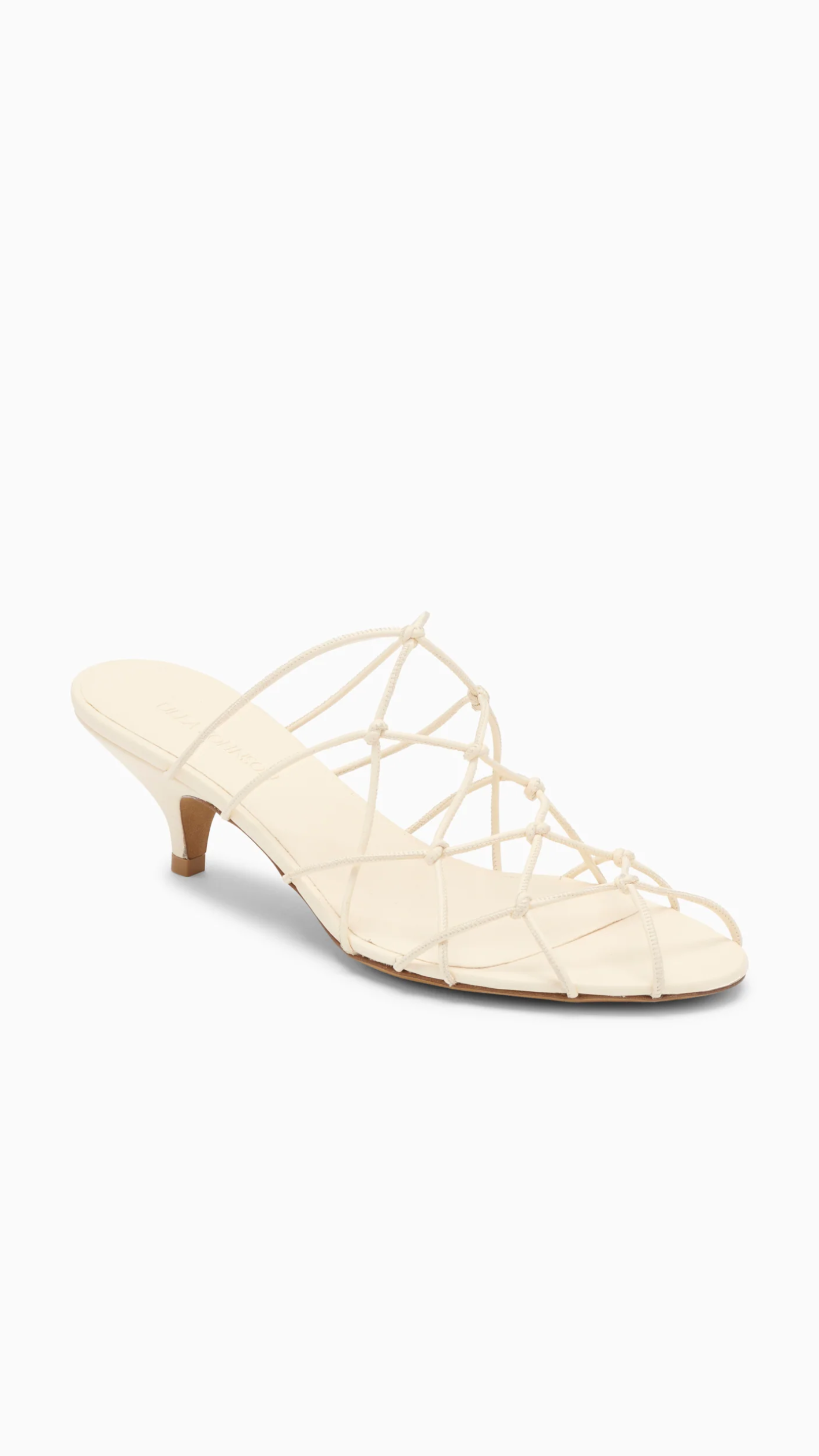Ulla Johnson Colette Kitten Heel Sandal in Pearl