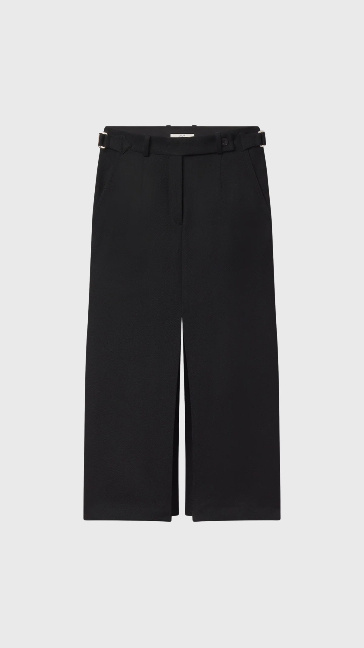 CO Tailored Wool Pencil Skirt in Black