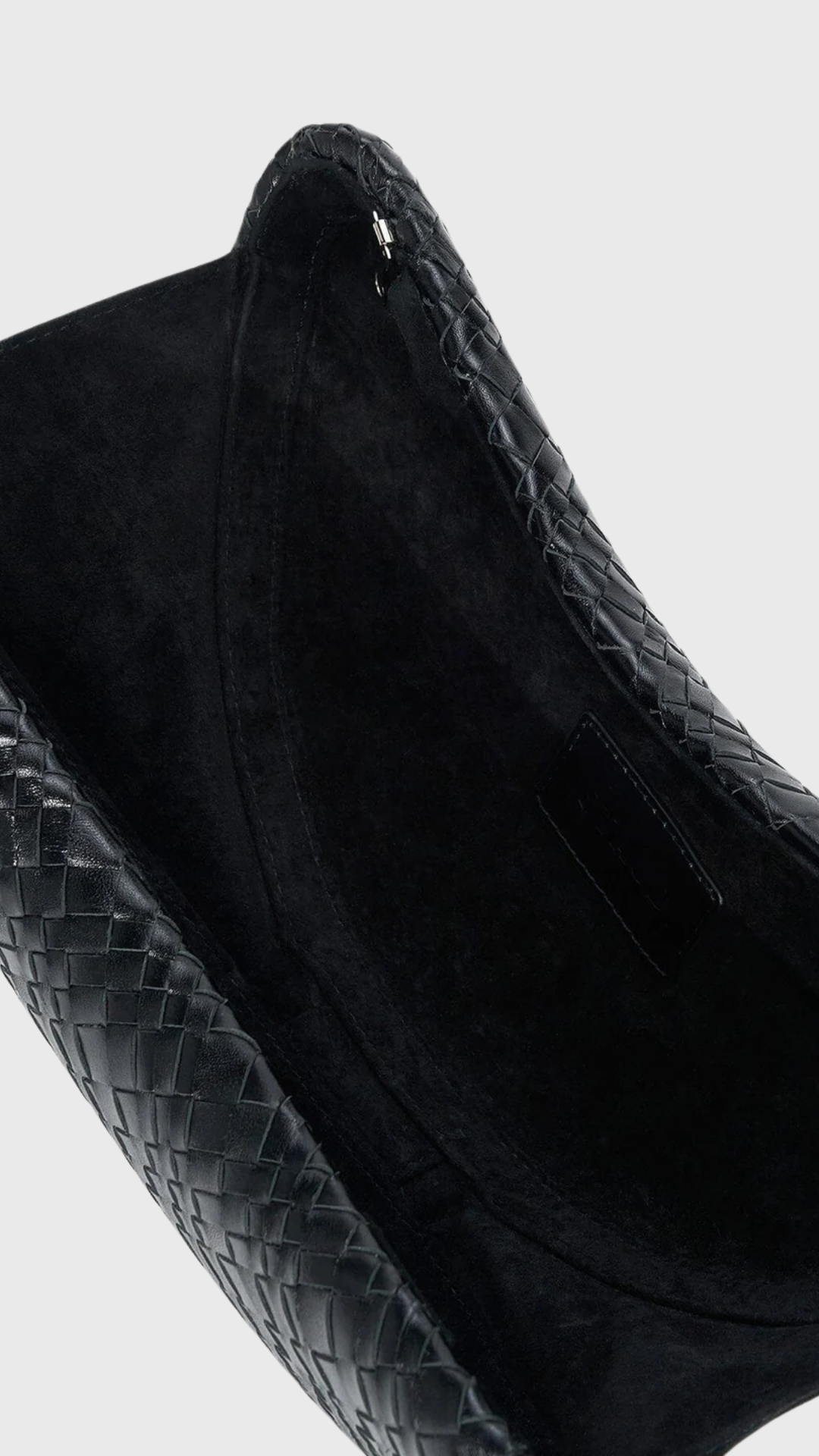 Staud Crescent Clutch in Black