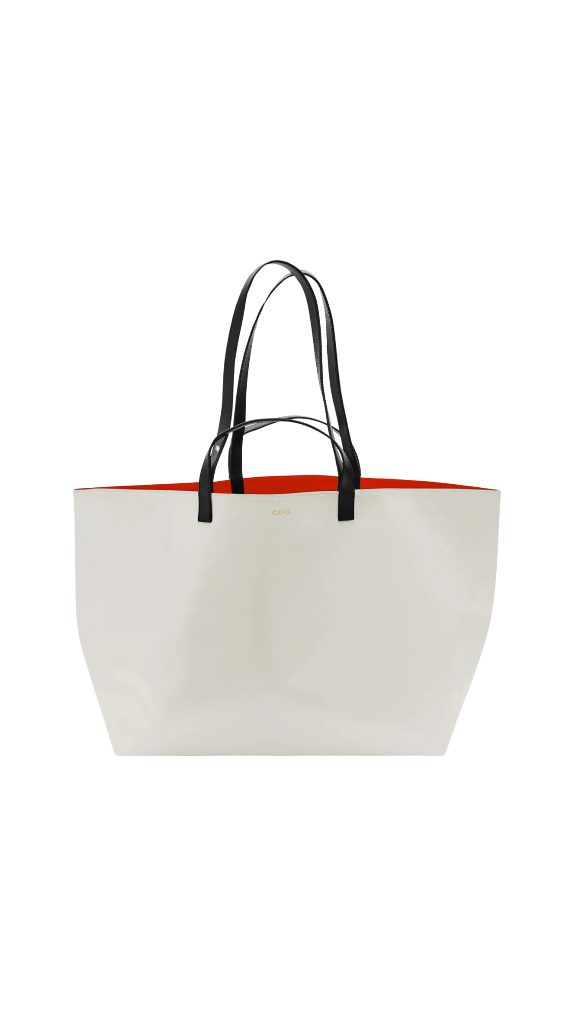 Cahu Practical Tote Orange and Light Grey