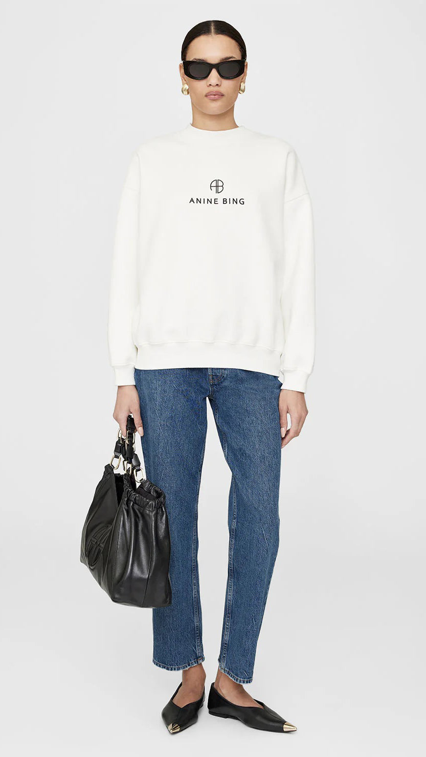 Anine Bing Jaci Monogram Sweatshirt