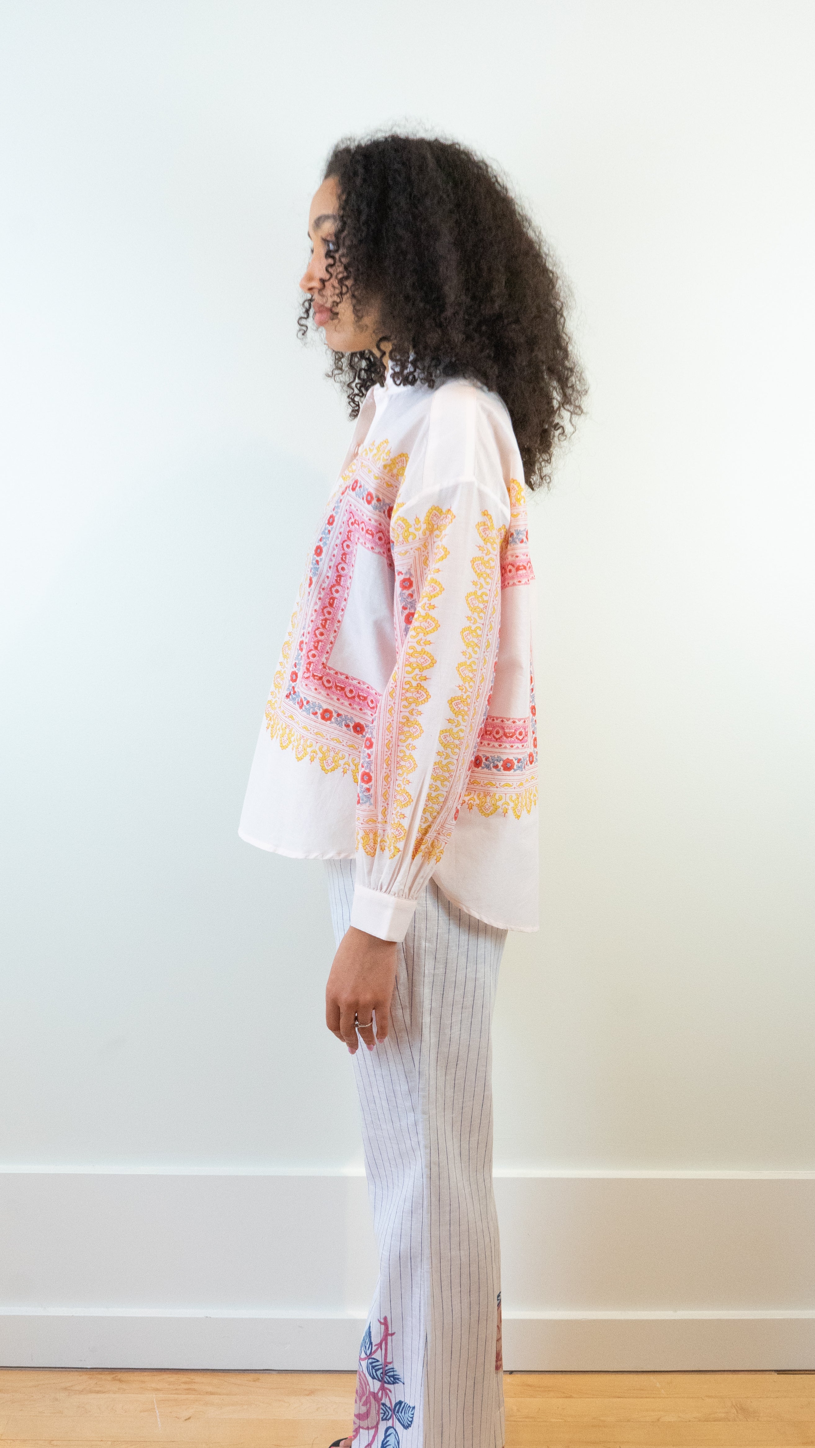 Alix of Bohemia Kiki Blush Tile Shirt in Pink